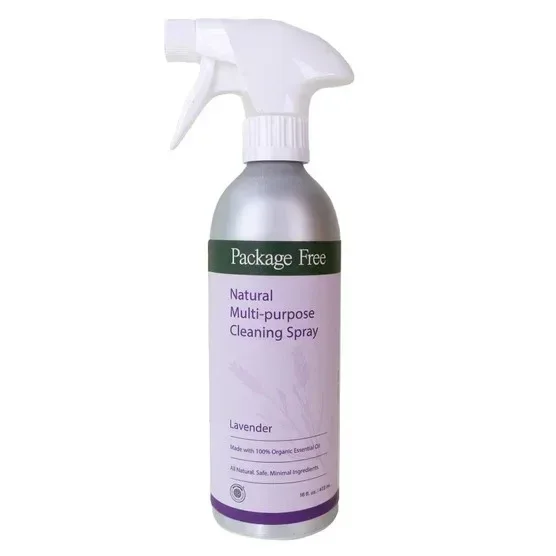 Package Free Multi-Purpose Cleaning Spray, Lavender, (1) 16 fl oz Spray + (3) 16 fl oz Refills - Image 4