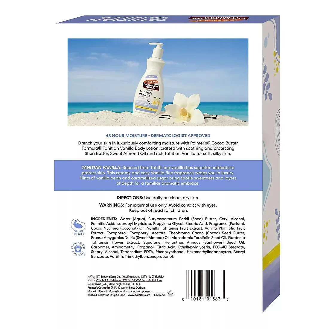 Palmer's Cocoa Butter Formula Tahitian Vanilla Body Lotion, 2 pk./13.5 fl. oz. - Image 2