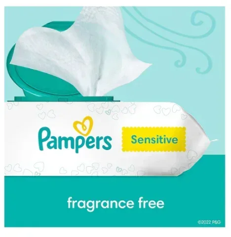 Pampers Baby Wipes Sensitive Fragrance Free with Pop-Top, 16 pk./896 ct. - Image 2