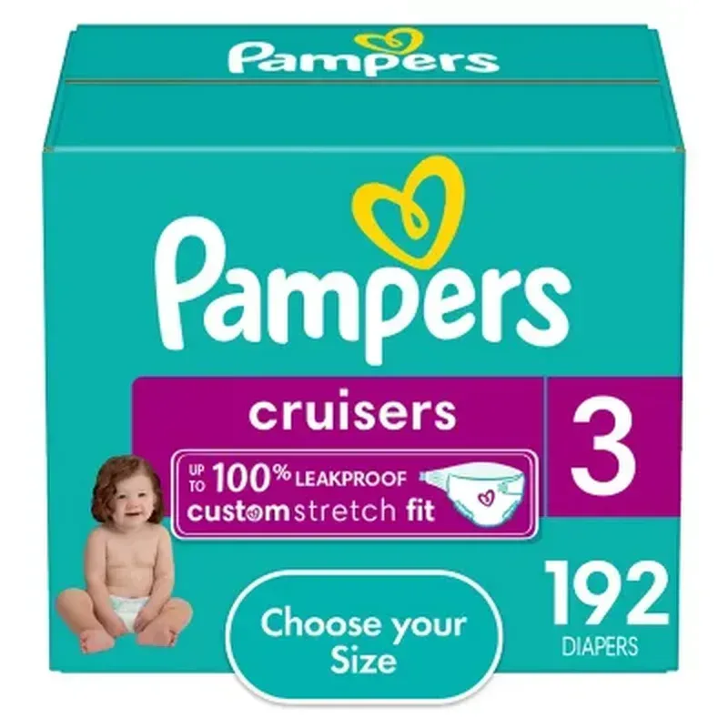 Pampers Cruisers Stay-Put Fit Diapers (Sizes:3-7) - Image 12