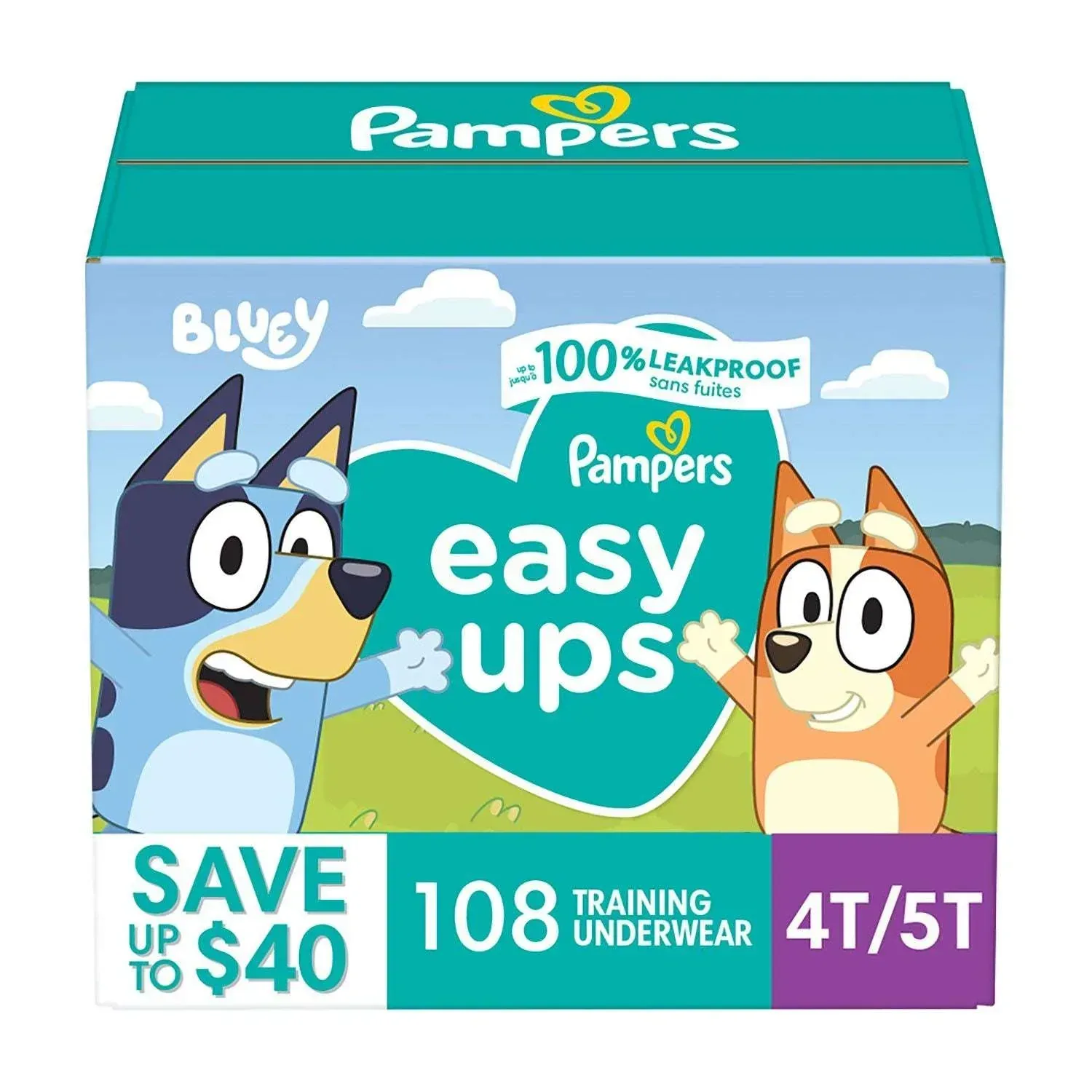 Pampers Easy Ups Training Pants Underwear, Sizes 2T-6T - Image 7