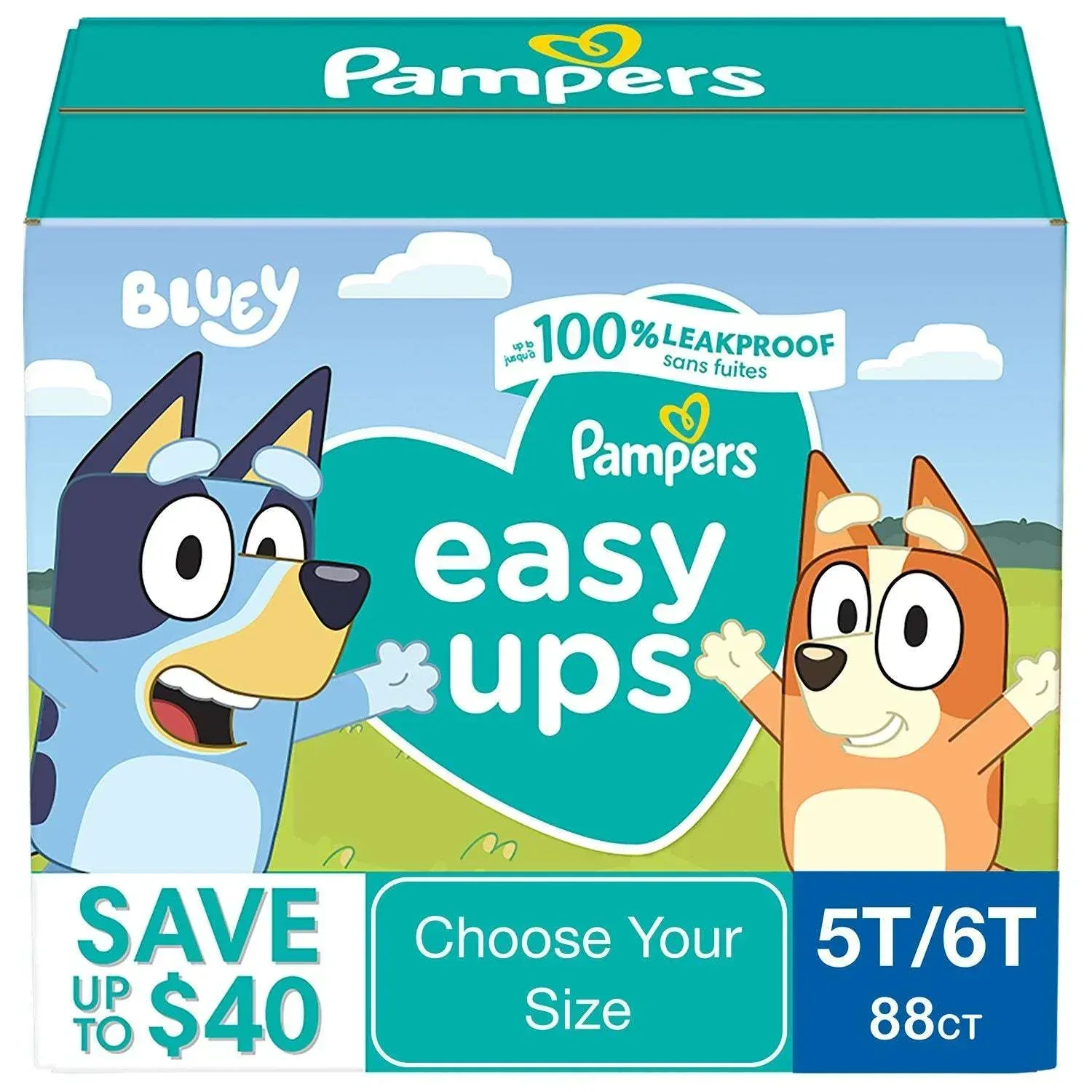 Pampers Easy Ups Training Pants Underwear, Sizes 2T-6T - Image 9
