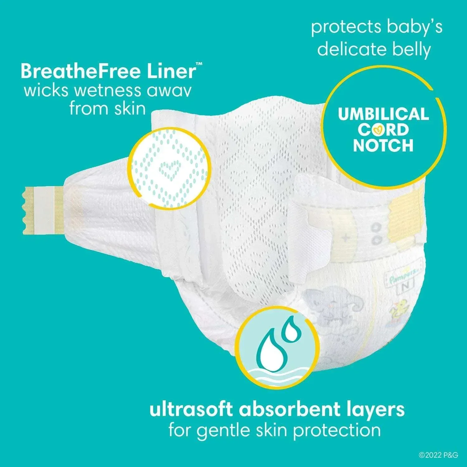 Pampers Swaddlers Diapers, Sizes Newborn-8 - Image 15
