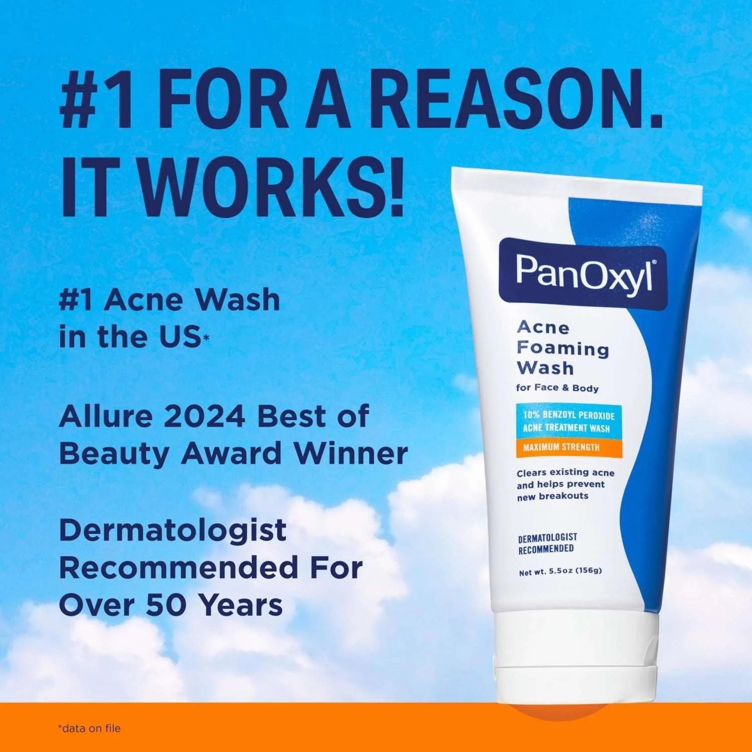 PanOxyl 10% Benzoyl Peroxide Acne Foaming Wash, Clear Acne, 5.5 Oz - Image 2
