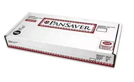 PanSaver Ovenable Pan Liners for 4” to 6" Medium and Deep Third and Quarter Size Pans (100 pk.) - Image 3