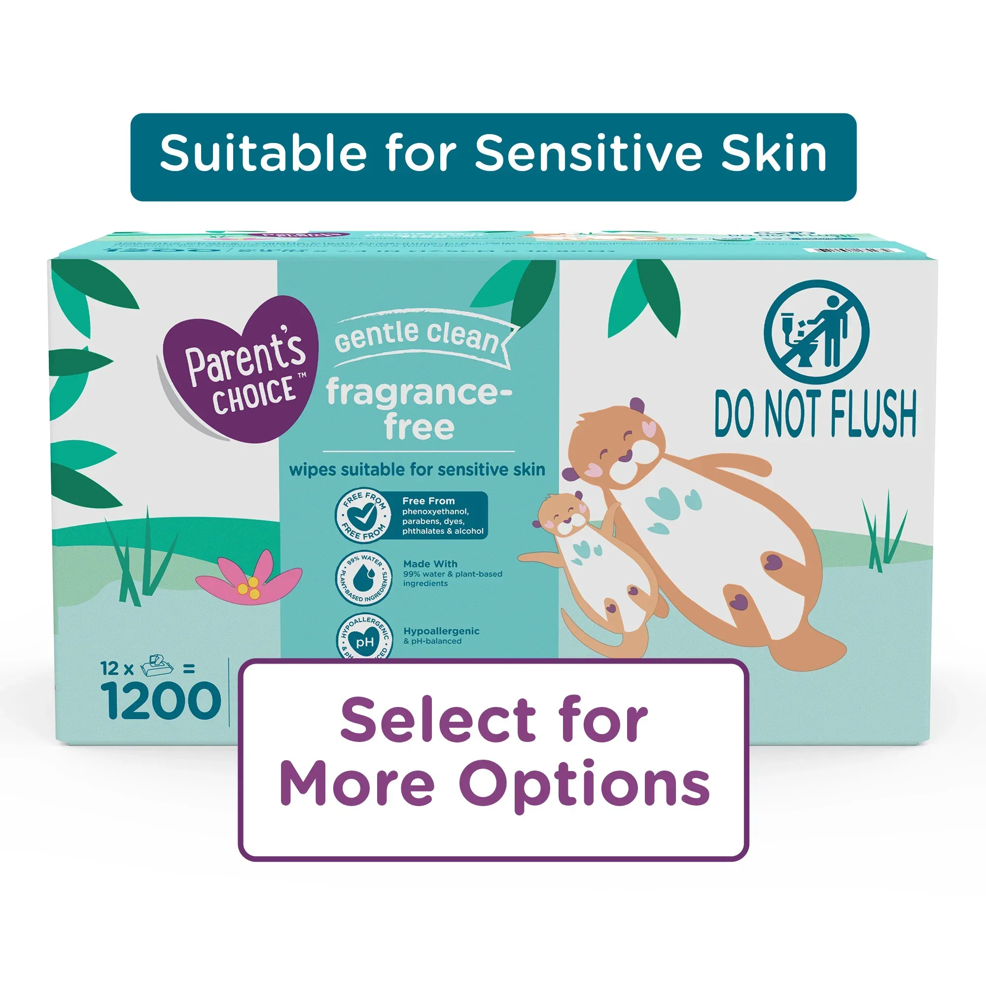 Parent's Choice Fragrance Free Baby Wipes, Travel-Pack, 50 Count - Image 12