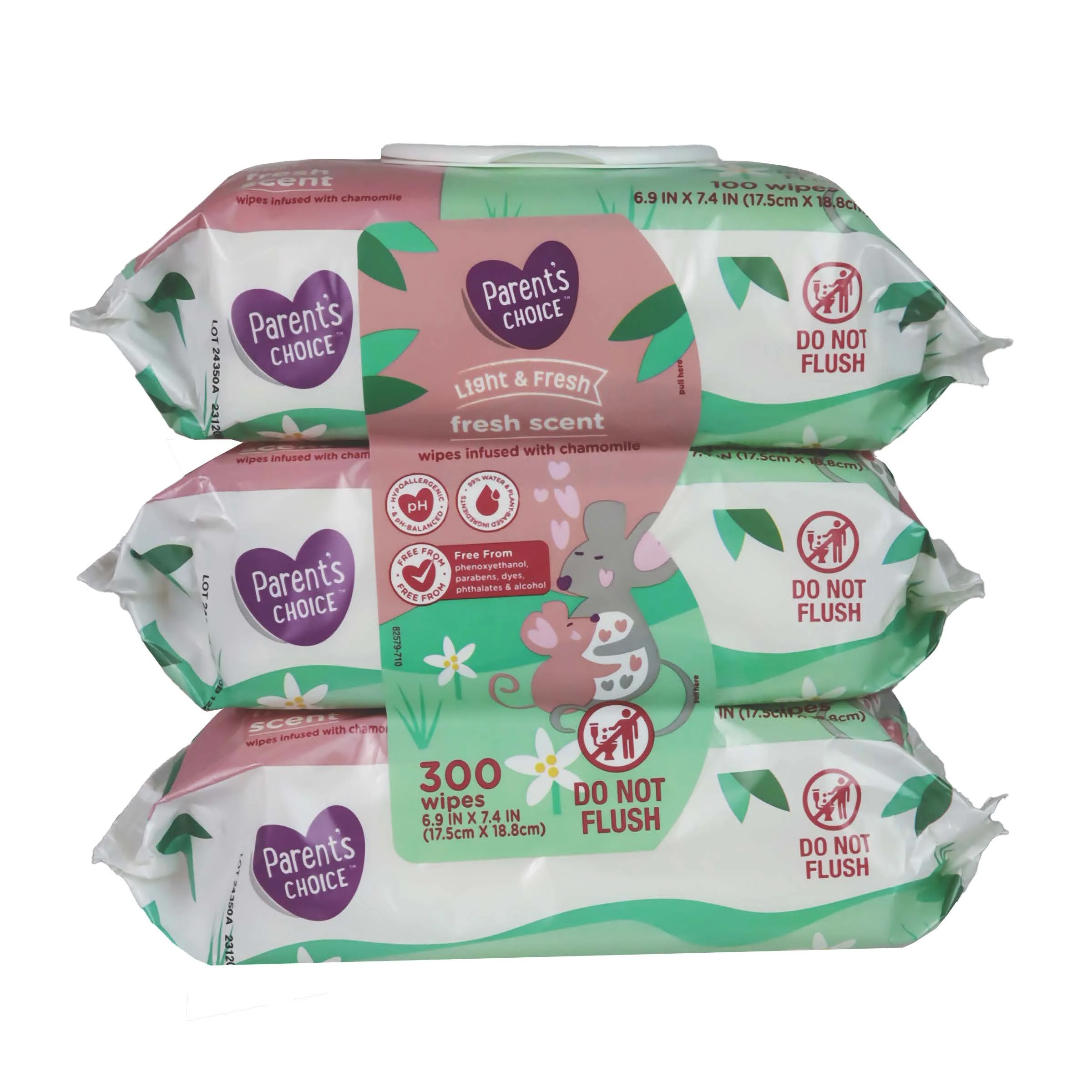 Parent's Choice Fresh Scent Baby Wipes, 300 Count (Select for More Options) - Image 7