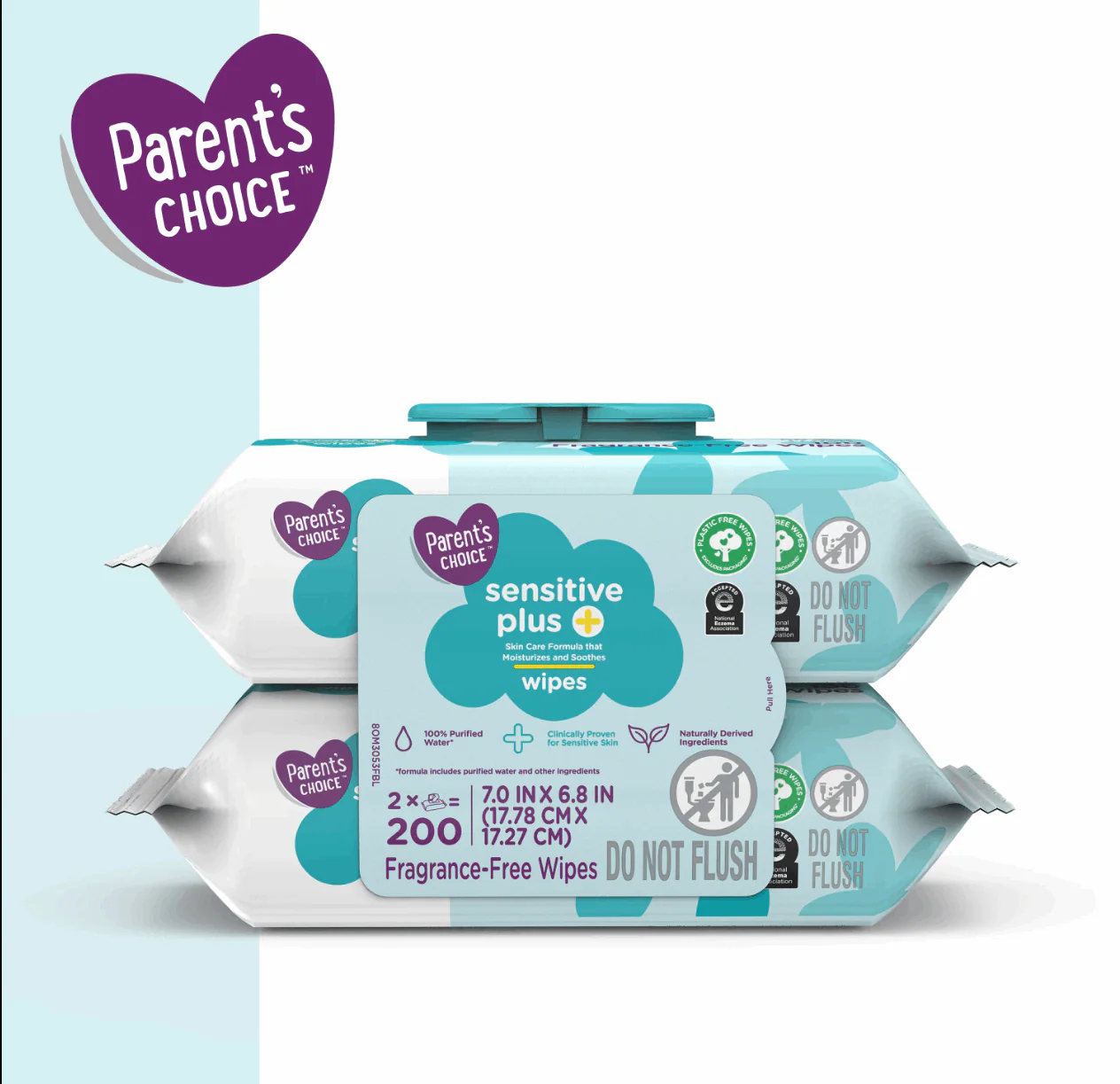 Parent's Choice Sensitive Plus Baby Wipes, 200 Count - Image 3