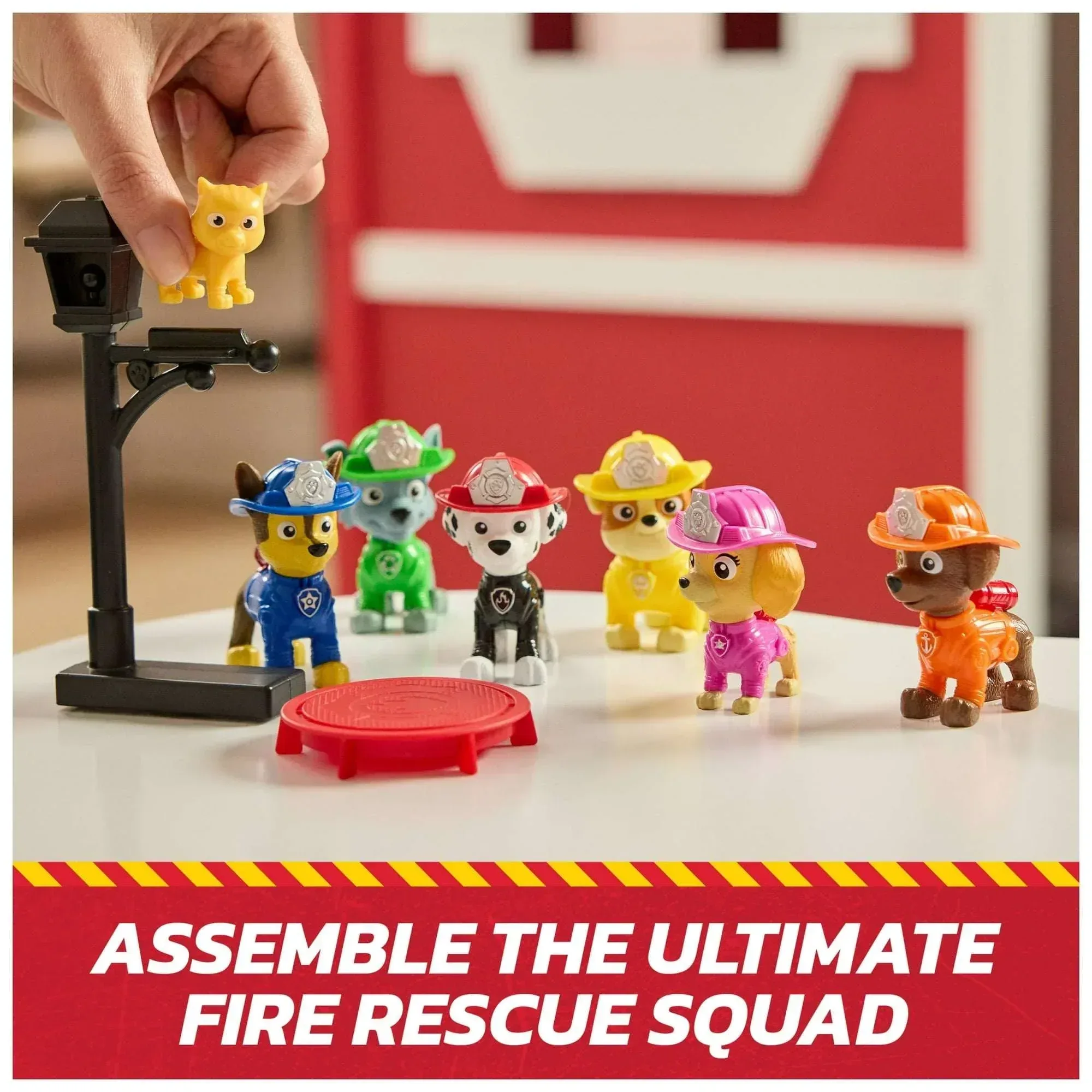 PAW Patrol Fire Rescue Mission Set - Chase, Marshall, Skye, Rubble, Rocky & Zuma Figures for Kids 3+ - Image 5