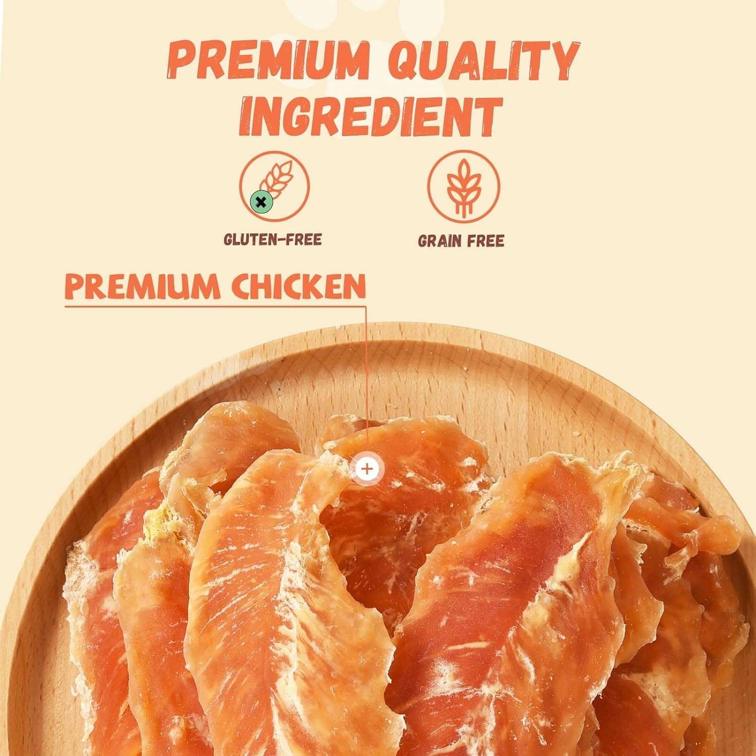 Pawmate Chicken Jerky Dog Treats, High Protein Pure Chicken Snacks for Small Medium Large Dog, 11 oz - Image 2