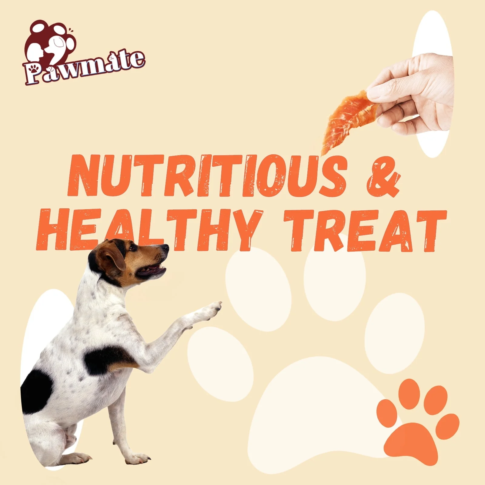 Pawmate Chicken Jerky Dog Treats, High Protein Pure Chicken Snacks for Small Medium Large Dog, 11 oz - Image 7
