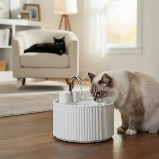 PawsPik Cordless Ceramic Faucet-Style Pet Water Fountain, Bundle - Image 5