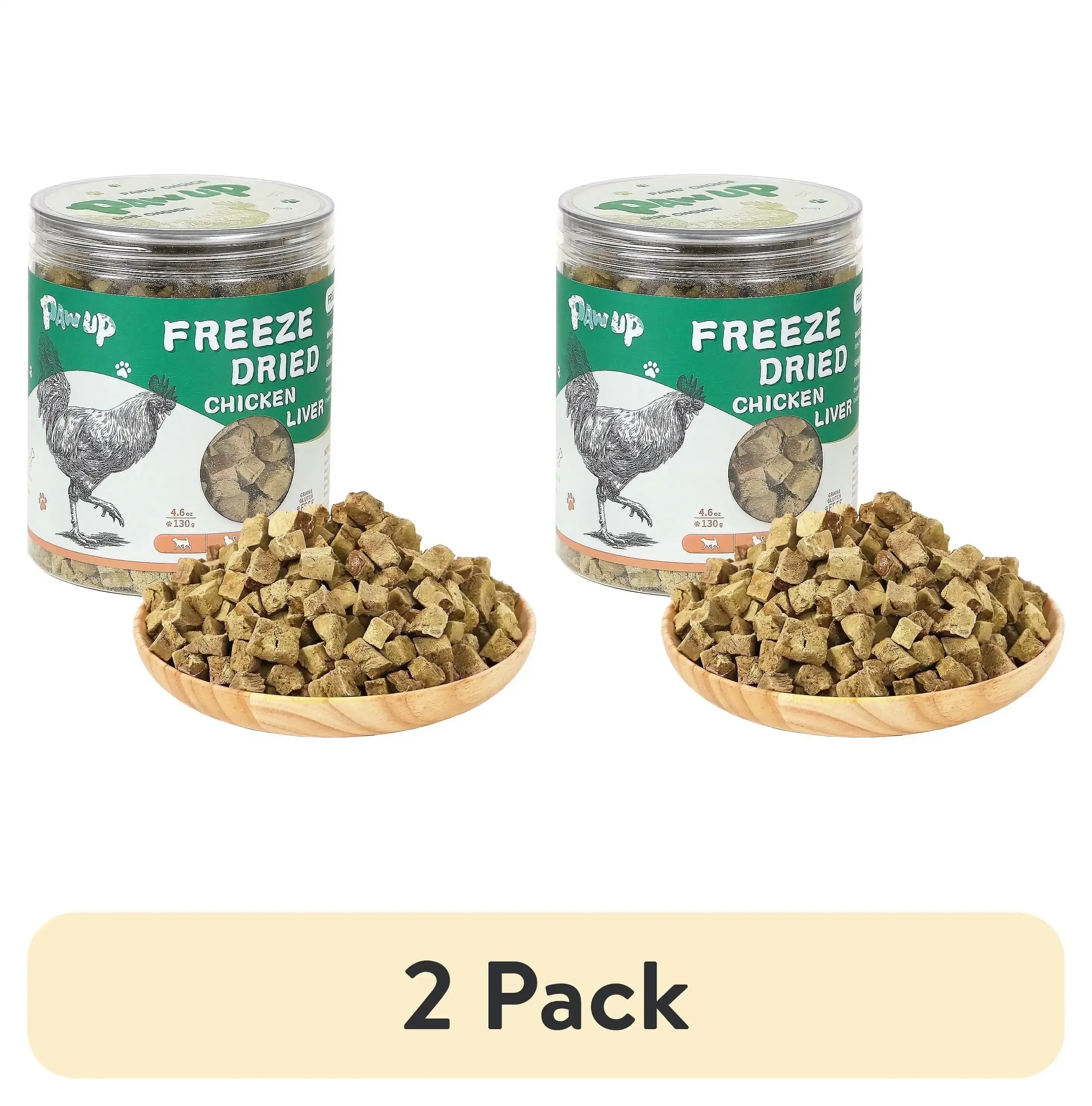 PAWUP Chicken Liver Freeze Dried Dog and Cat Treats, Single Ingredient, Grain Free, No Additives, High Protein Dog Toppers for Training, 4.6oz - Image 11