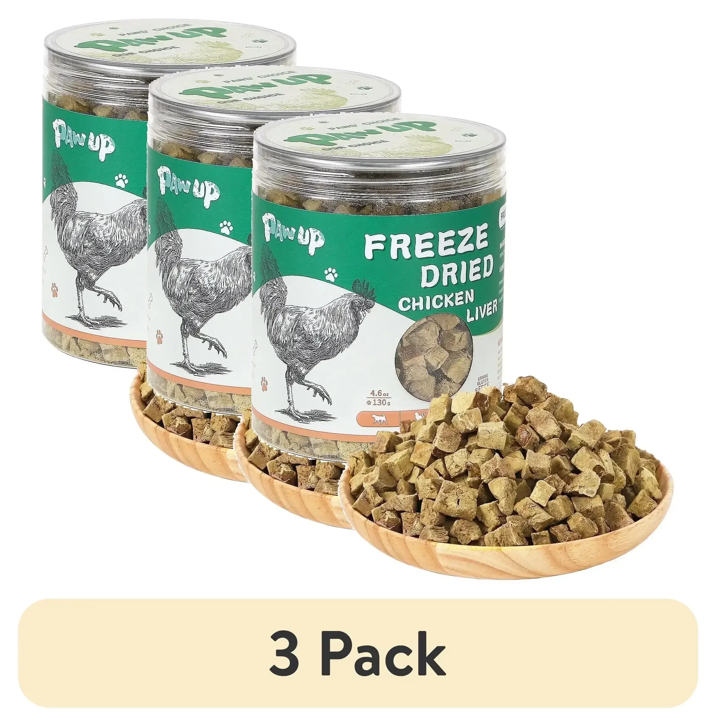 PAWUP Chicken Liver Freeze Dried Dog and Cat Treats, Single Ingredient, Grain Free, No Additives, High Protein Dog Toppers for Training, 4.6oz - Image 12