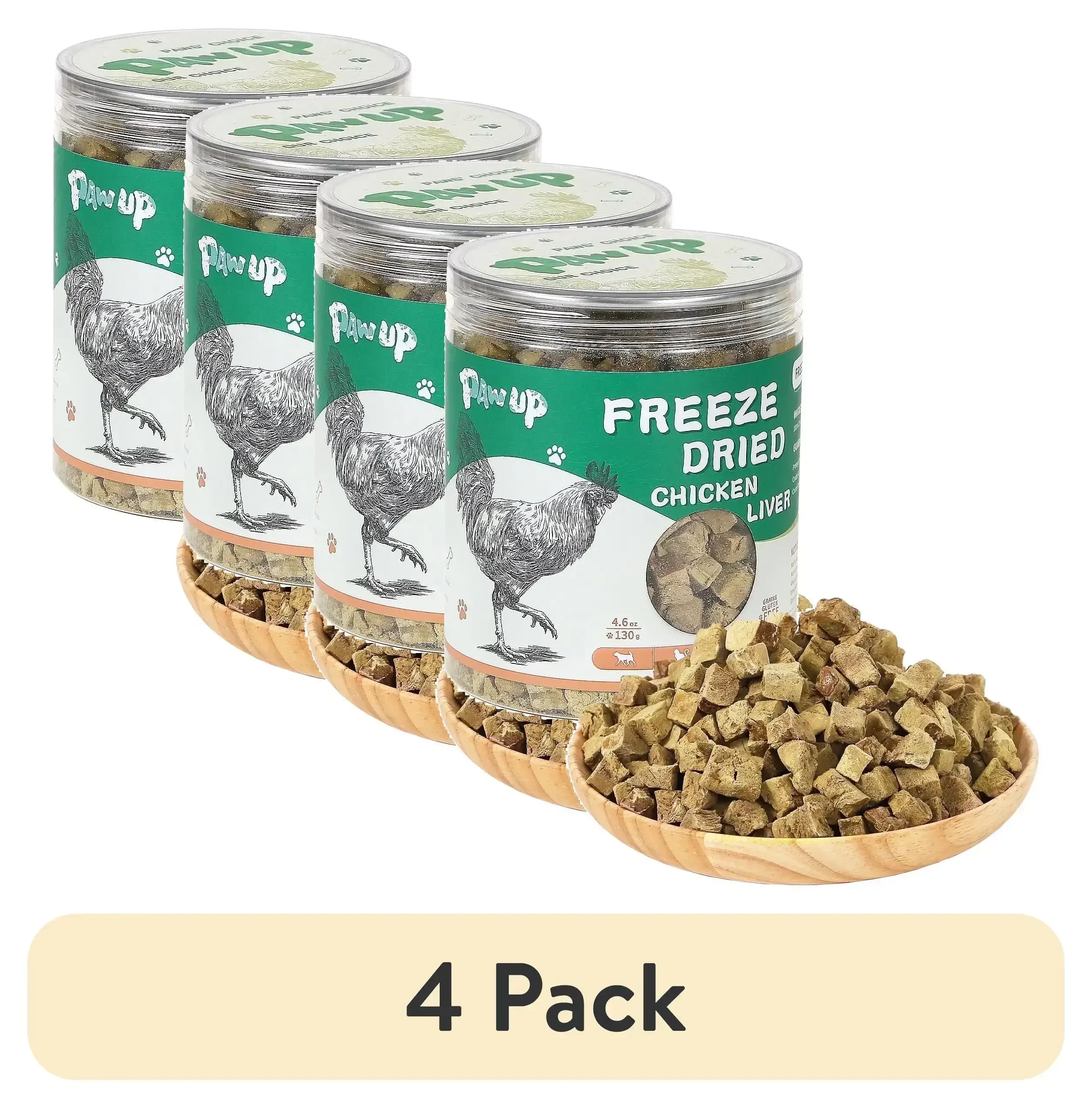 PAWUP Chicken Liver Freeze Dried Dog and Cat Treats, Single Ingredient, Grain Free, No Additives, High Protein Dog Toppers for Training, 4.6oz - Image 13