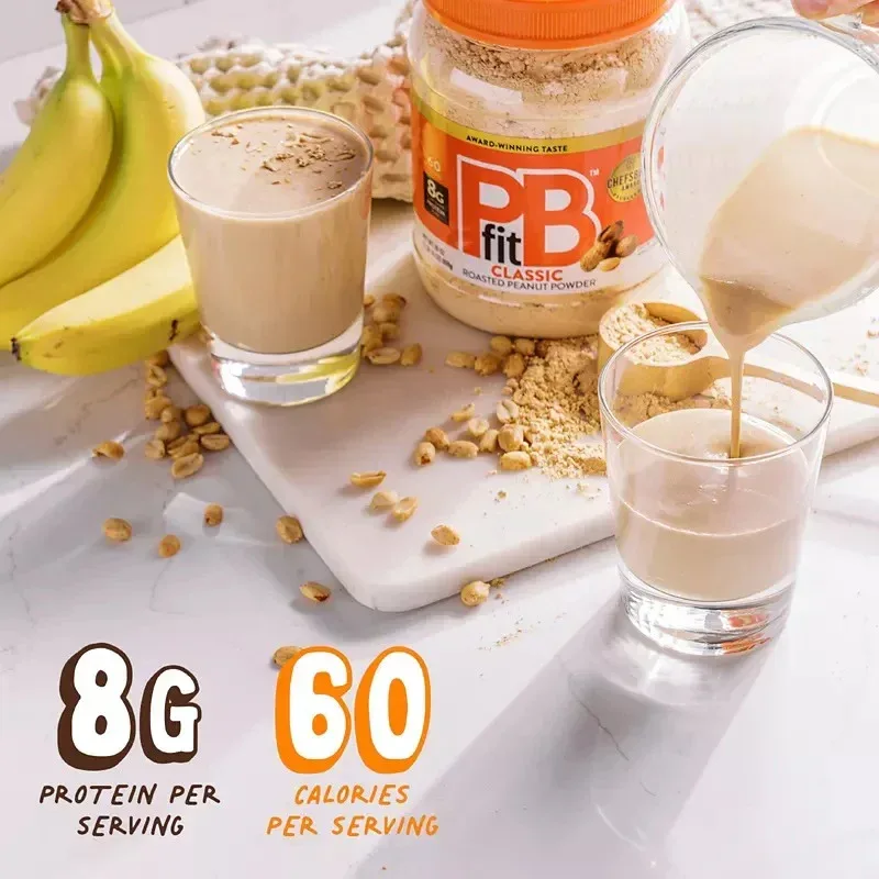 PBfit Classic Roasted Peanut Powder, 8g Protein Per Serving, 30oz. - Image 5