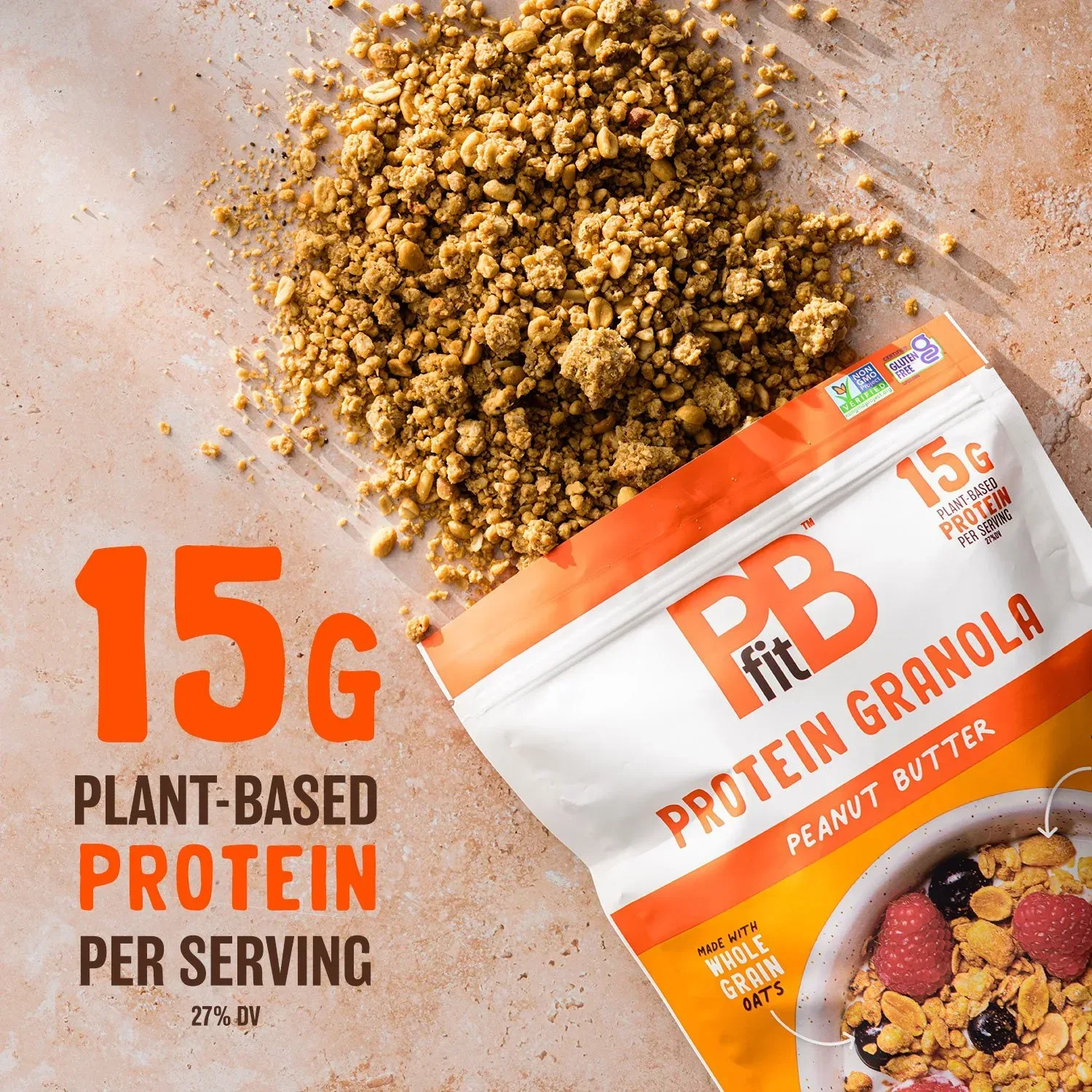 PBfit Peanut Butter Protein Granola, 32 oz. - Image 3