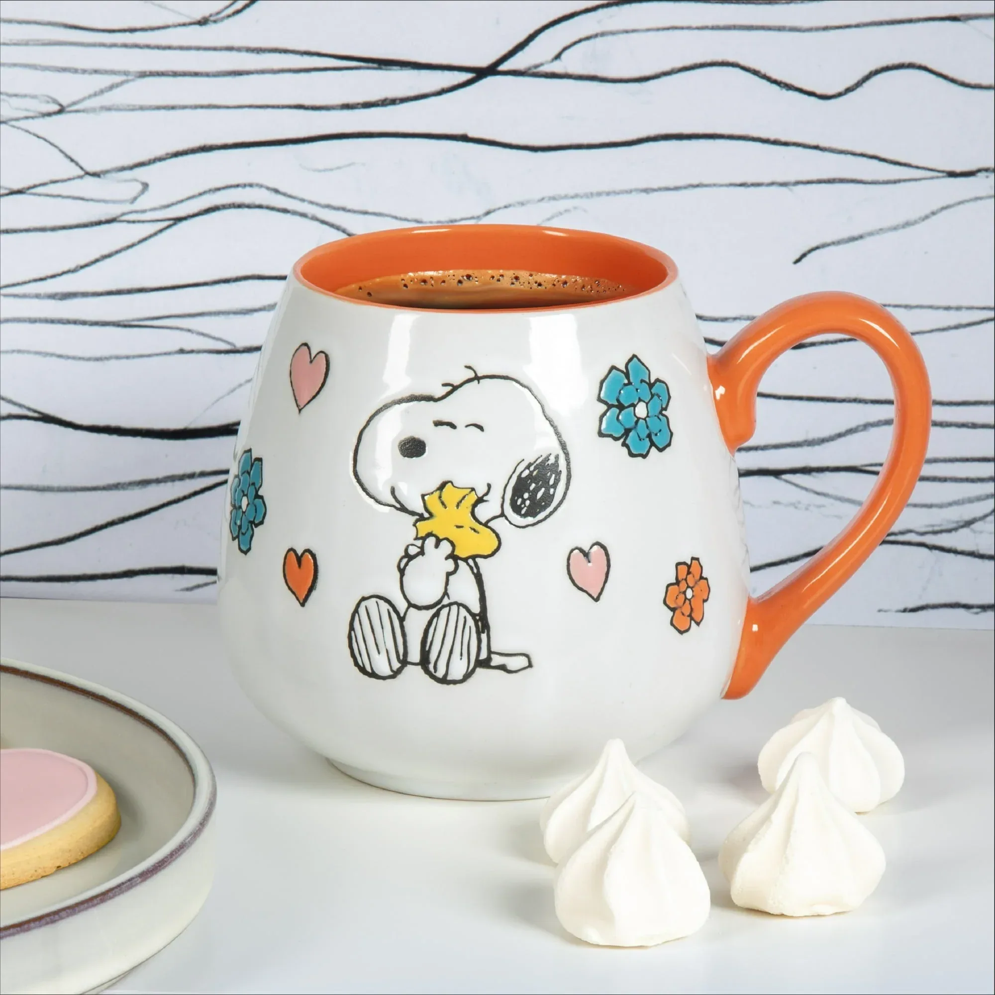 Peanuts Mother Baby Orange 20oz Ceramic Mug - Image 3