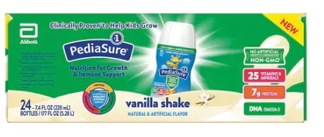 PediaSure Grow & Gain with Fiber Kids Vanilla Nutritional Shake, 24 pk./7.4 fl. oz.