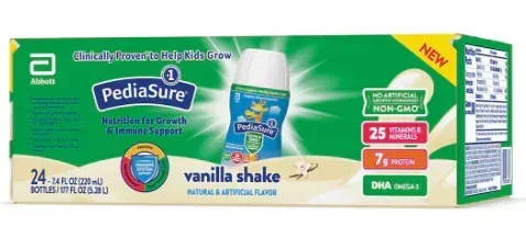 PediaSure Grow & Gain with Fiber Kids Vanilla Nutritional Shake, 24 pk./7.4 fl. oz. - Image 2