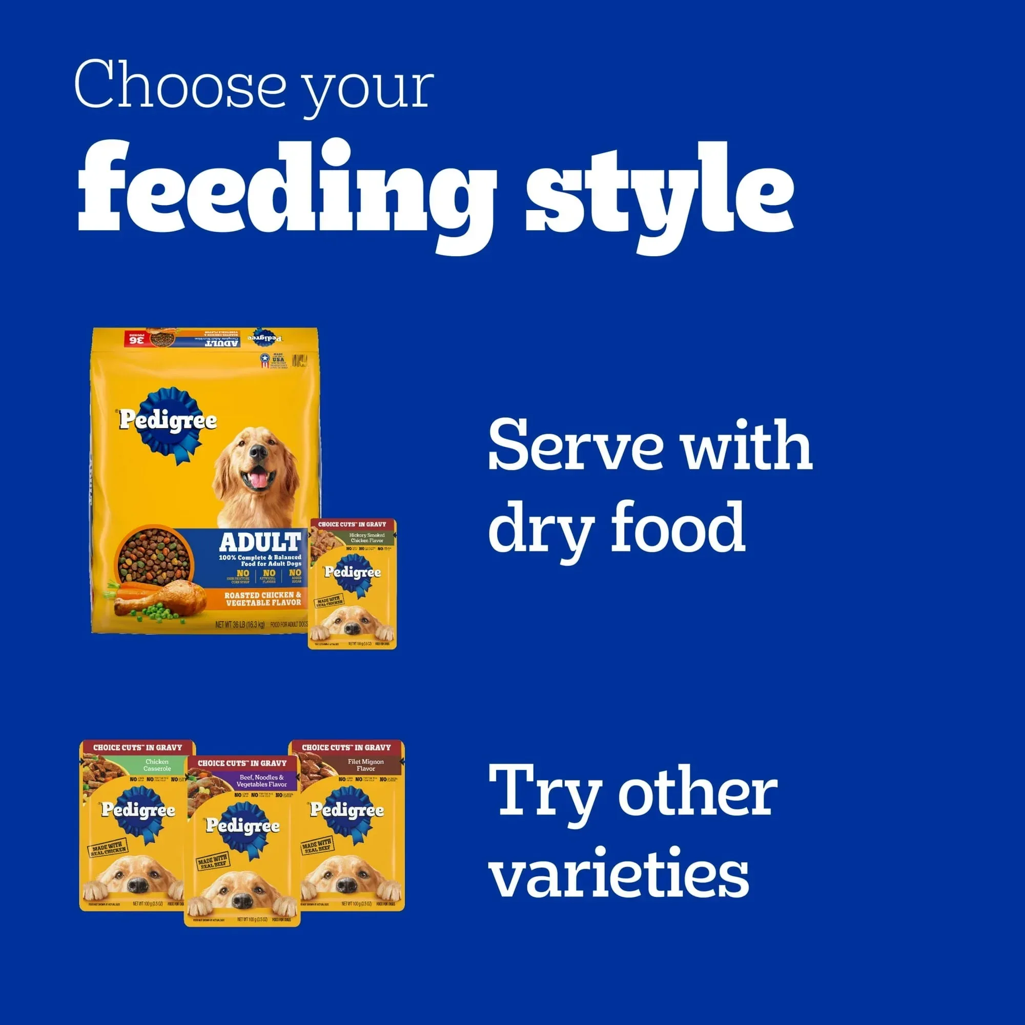 Pedigree Choice Cuts In Gravy Adult Soft Wet Dog Food Variety Pack, 3.5 Oz Pouches (18 Pack) - Image 6