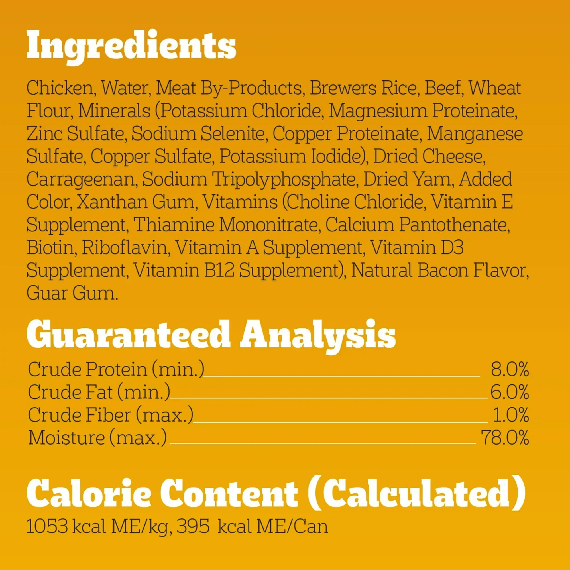 Pedigree Chopped Ground Dinner Beef Bacon & Cheese Flavor Adult Wet Dog Food, (12) 13.2 oz Cans - Image 22