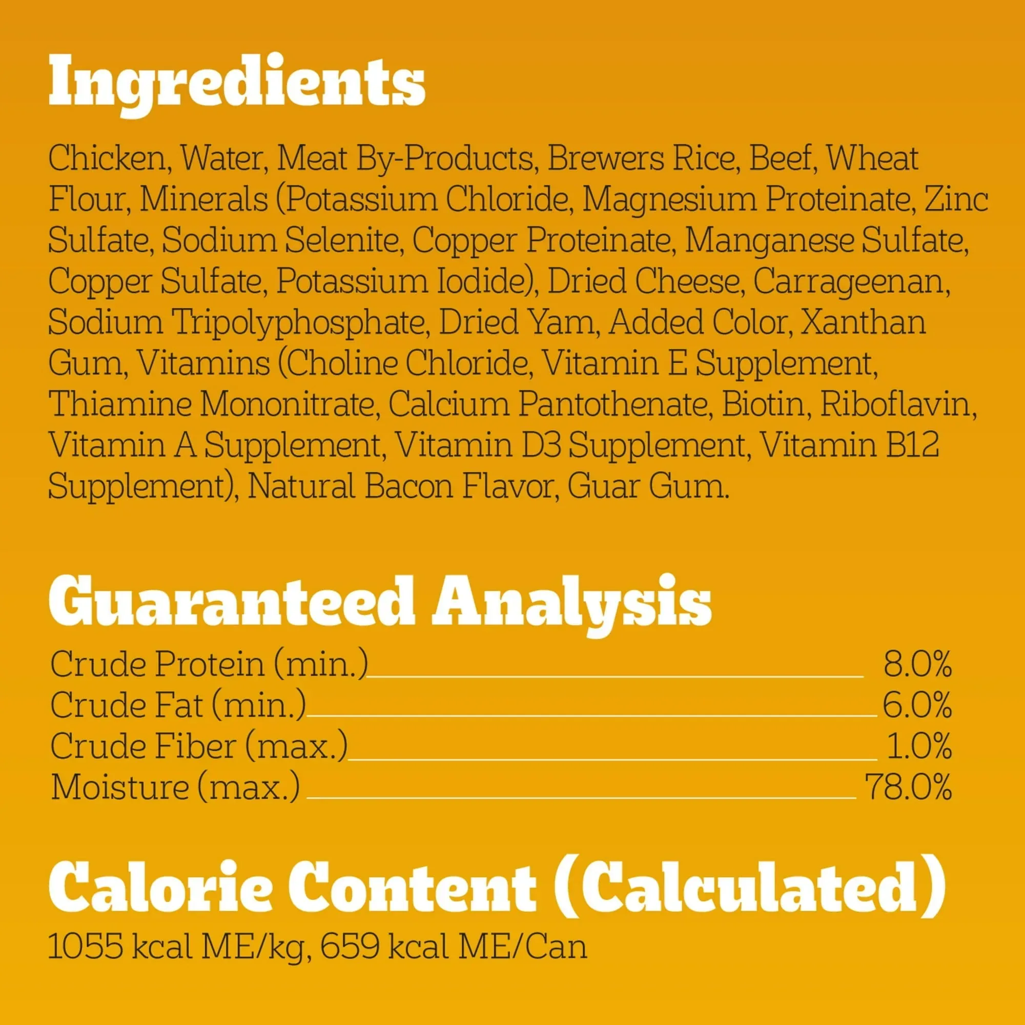 Pedigree Chopped Ground Dinner Beef Bacon & Cheese Flavor Adult Wet Dog Food, (12) 22 oz Cans - Image 9
