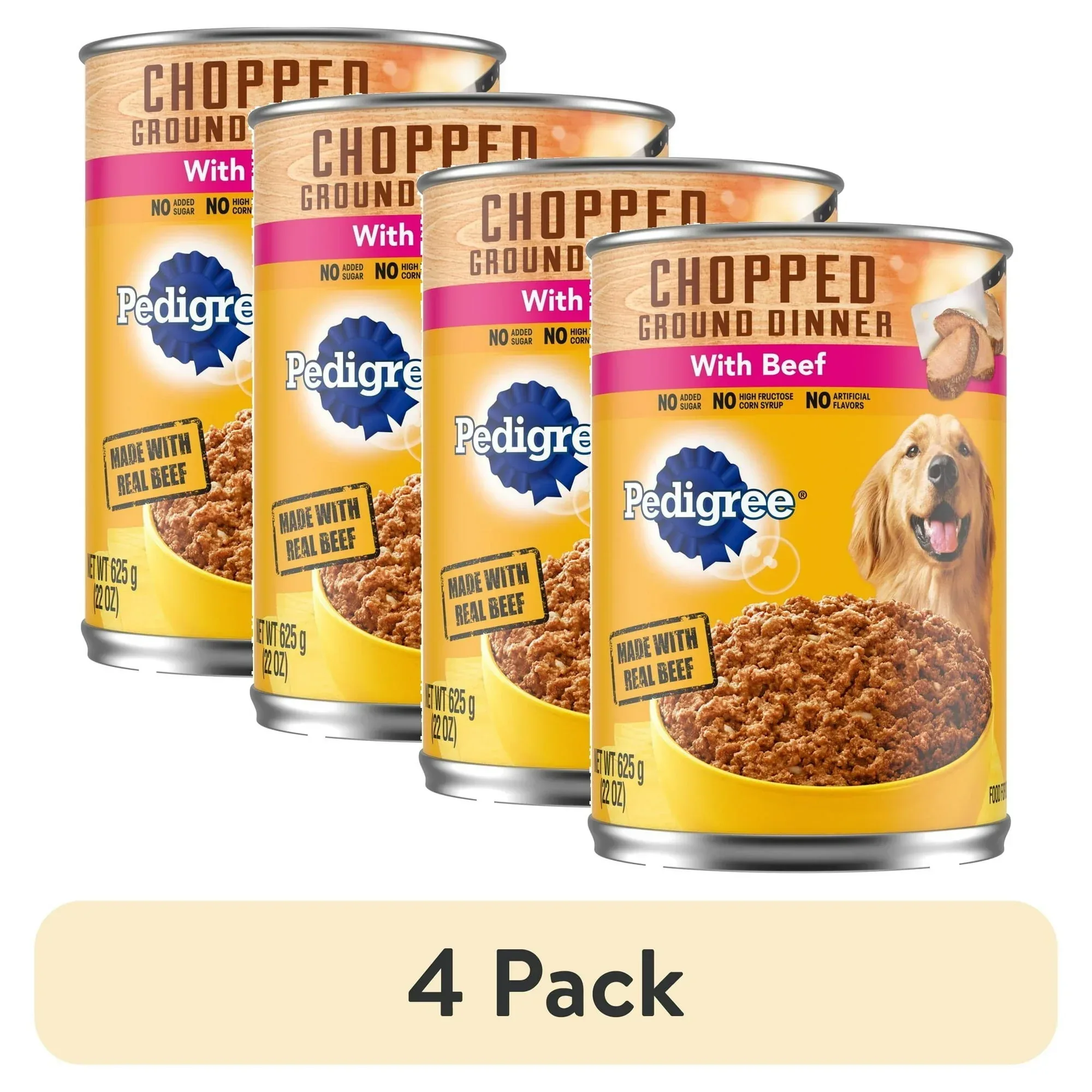 Pedigree Chopped Ground Dinner With Chicken Adult Soft Wet Dog Food, (12) 22 oz Cans - Image 12