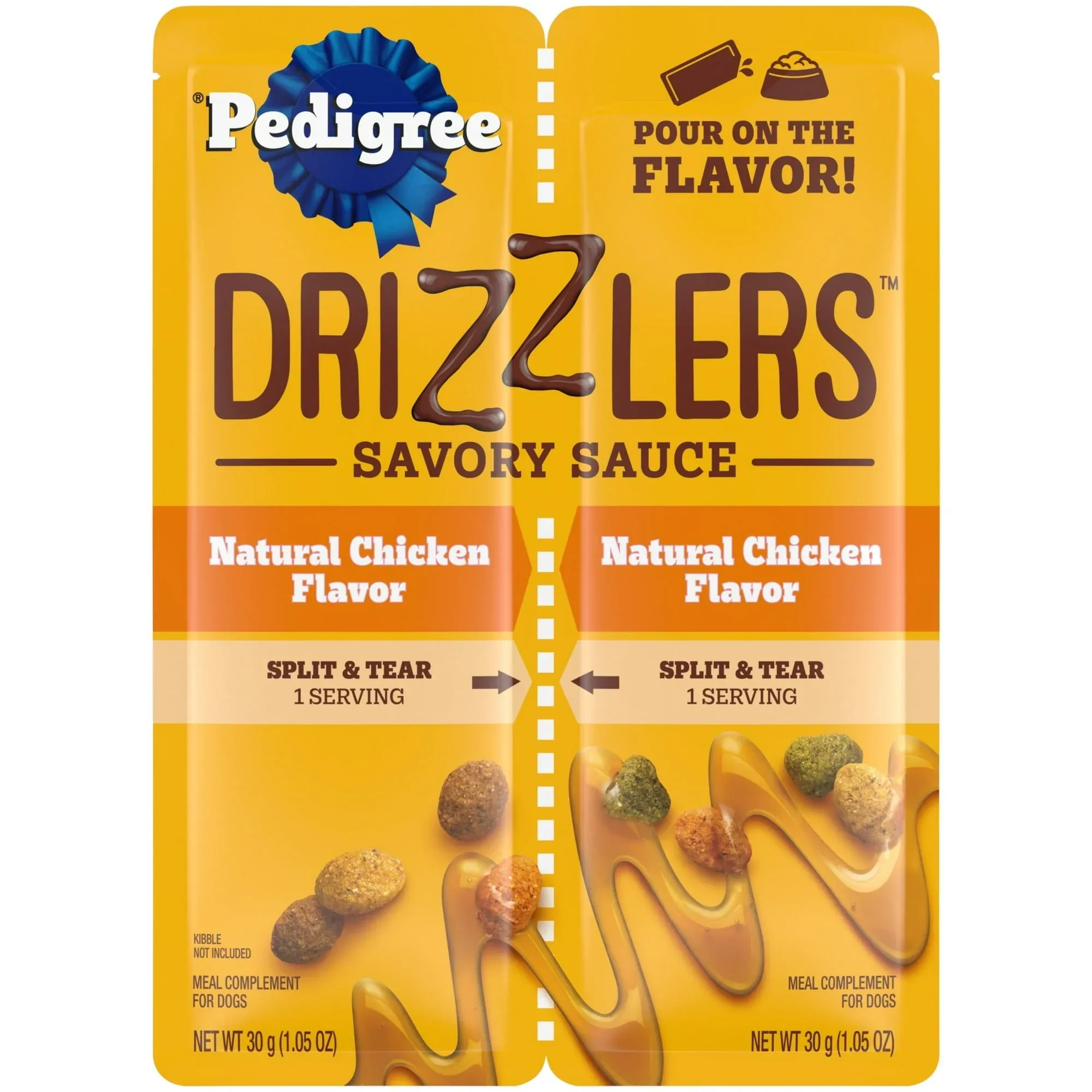 Pedigree Drizzlers Natural Flavor Savory Sauce Wet Dog, 2.1 Oz Twin Pouch (5 Pack) - Image 10
