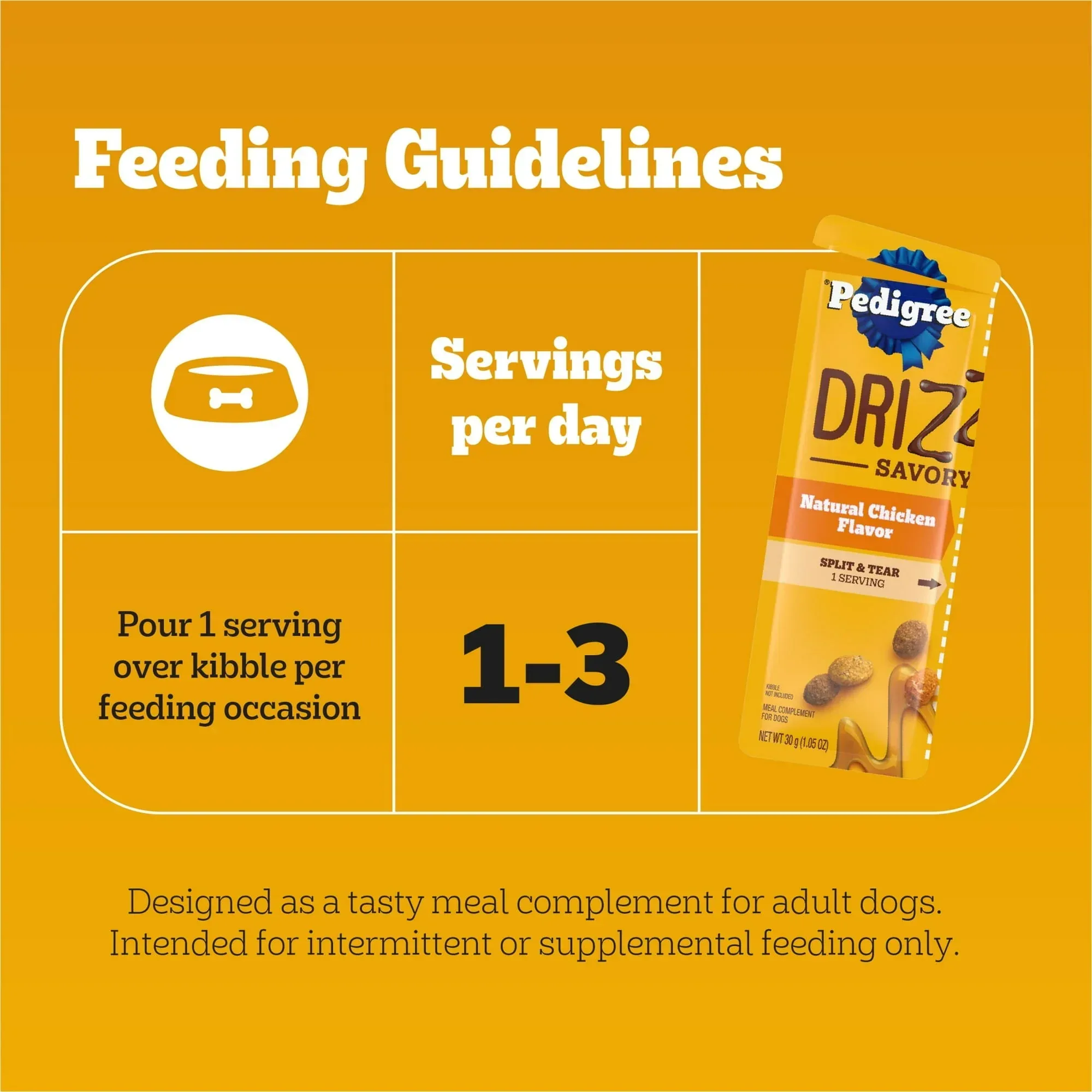 Pedigree Drizzlers Natural Flavor Savory Sauce Wet Dog, 2.1 Oz Twin Pouch (5 Pack) - Image 13