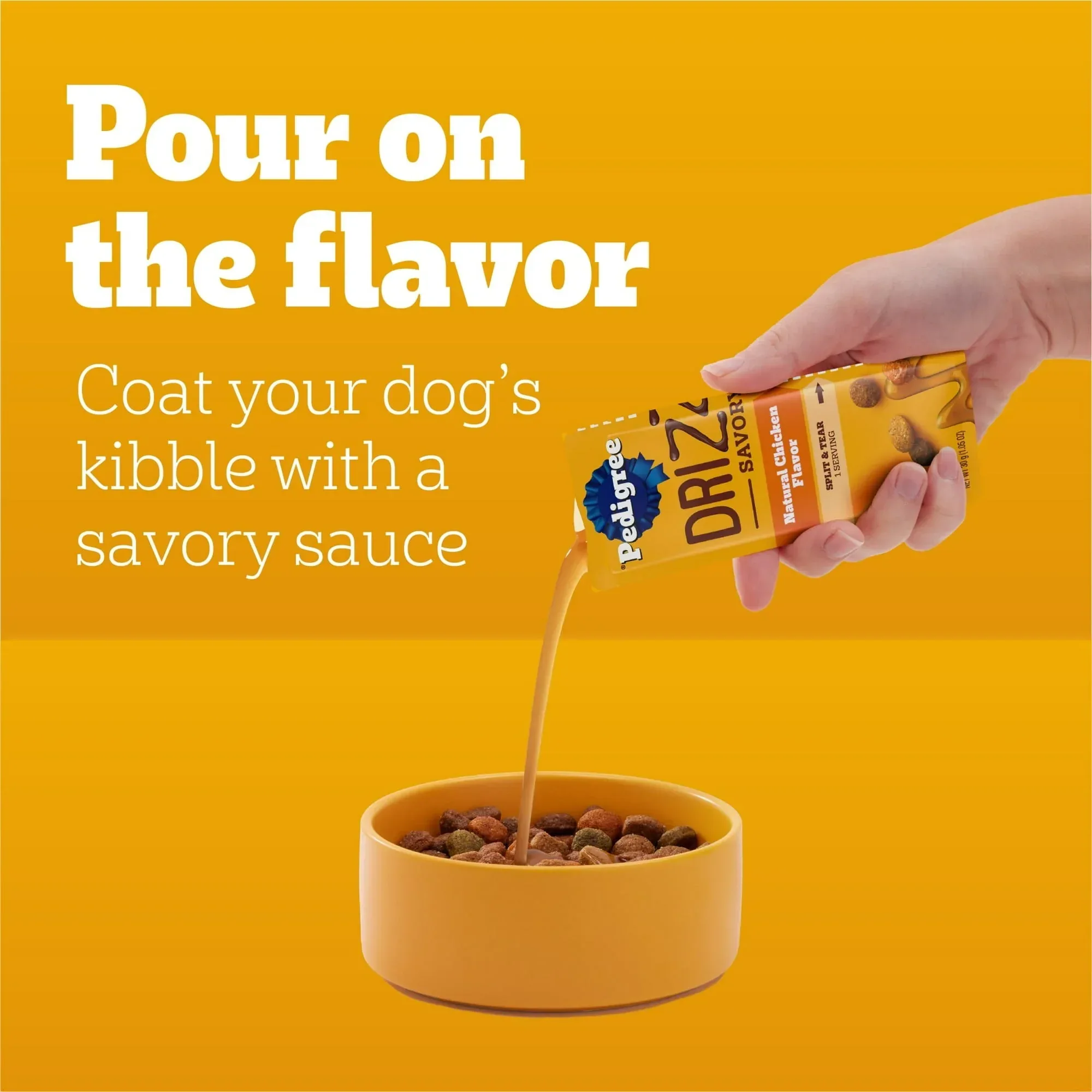 Pedigree Drizzlers Natural Flavor Savory Sauce Wet Dog, 2.1 Oz Twin Pouch (5 Pack) - Image 15