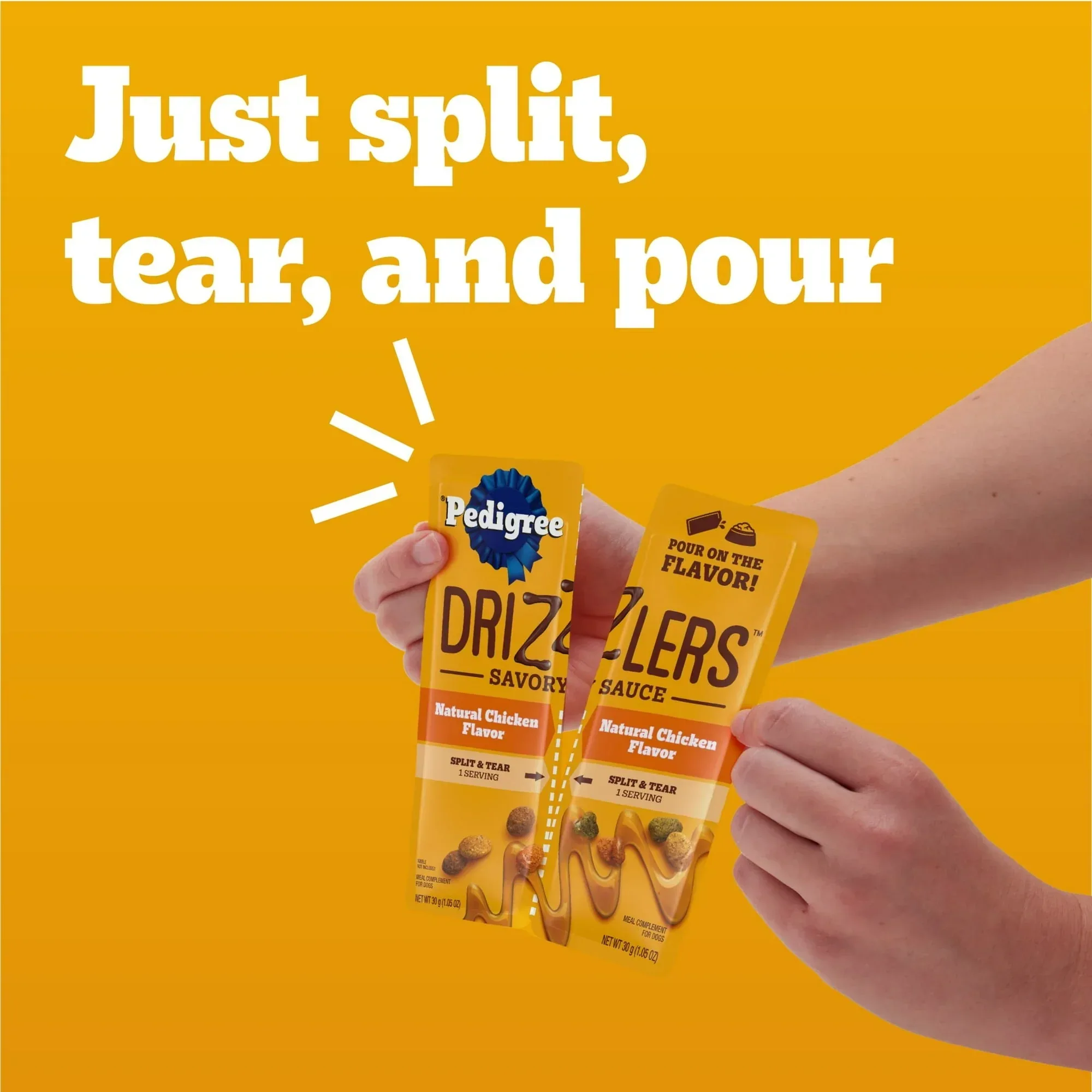 Pedigree Drizzlers Natural Flavor Savory Sauce Wet Dog, 2.1 Oz Twin Pouch (5 Pack) - Image 16