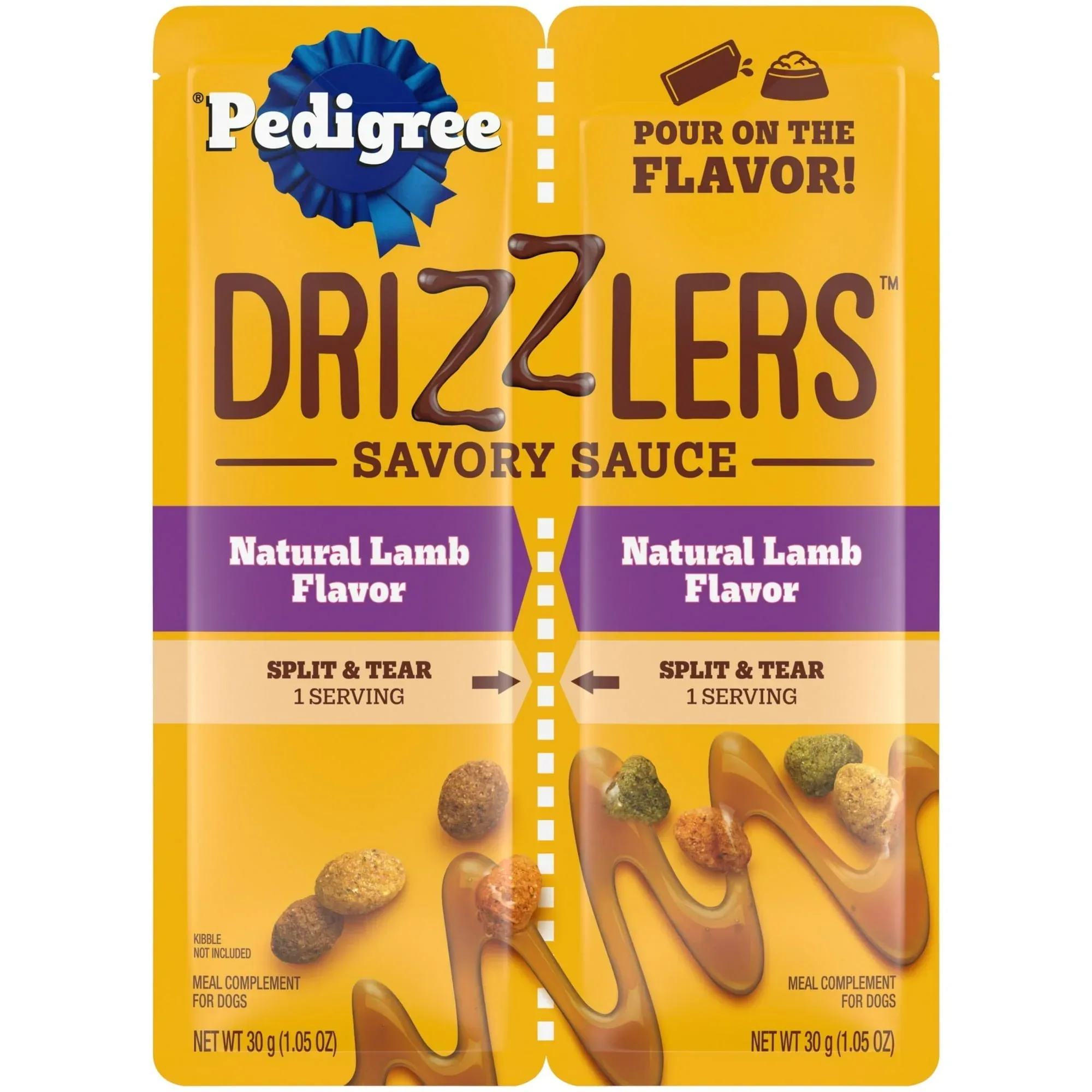 Pedigree Drizzlers Natural Flavor Savory Sauce Wet Dog, 2.1 Oz Twin Pouch (5 Pack) - Image 19