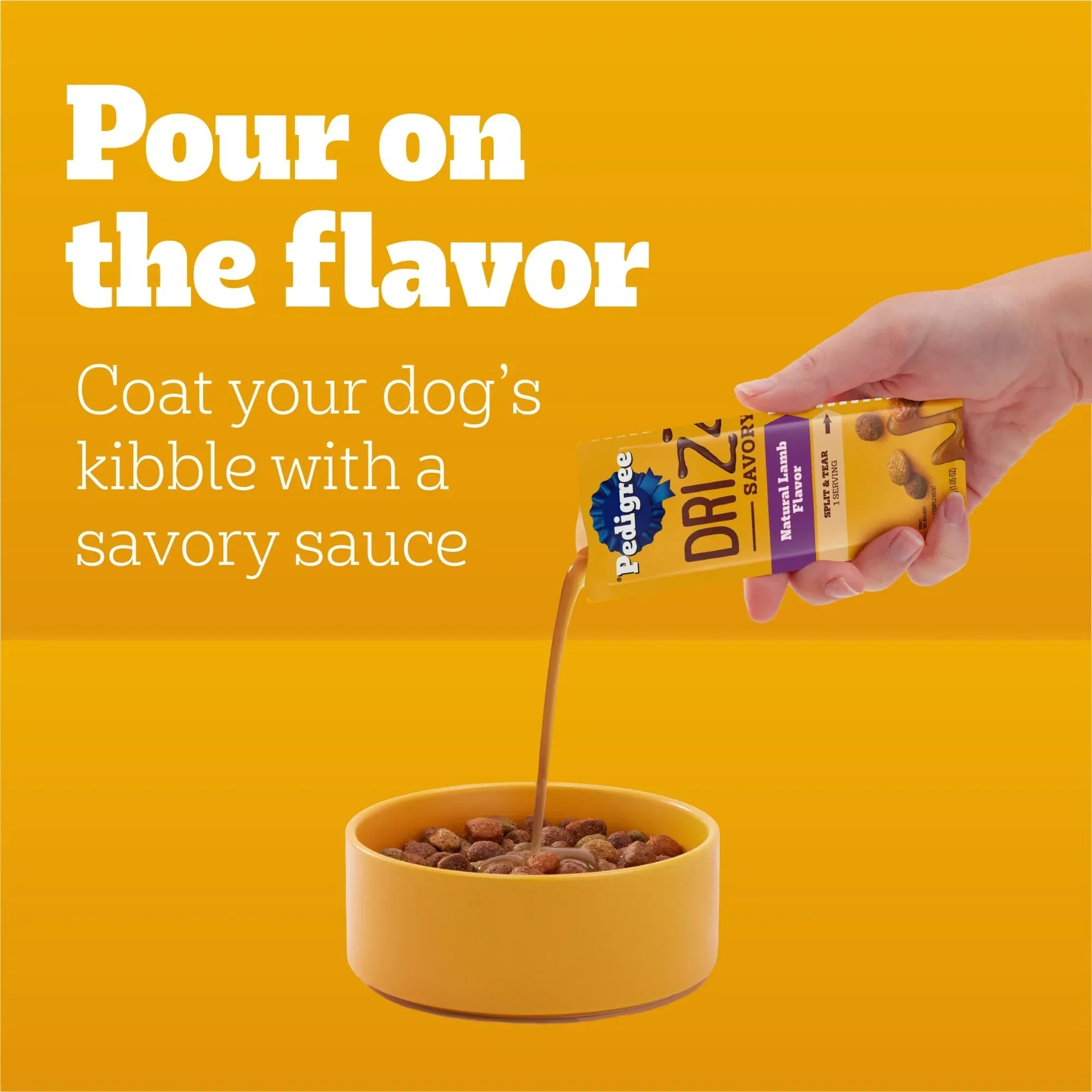 Pedigree Drizzlers Natural Flavor Savory Sauce Wet Dog, 2.1 Oz Twin Pouch (5 Pack) - Image 25