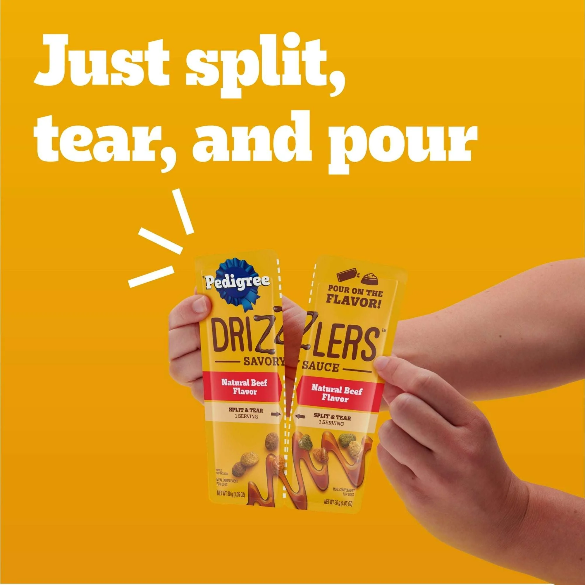 Pedigree Drizzlers Savory Sauce Multipack, 60g Twin Pouch, Pack of 2 (32 Pouches, 64 Servings) - Image 7