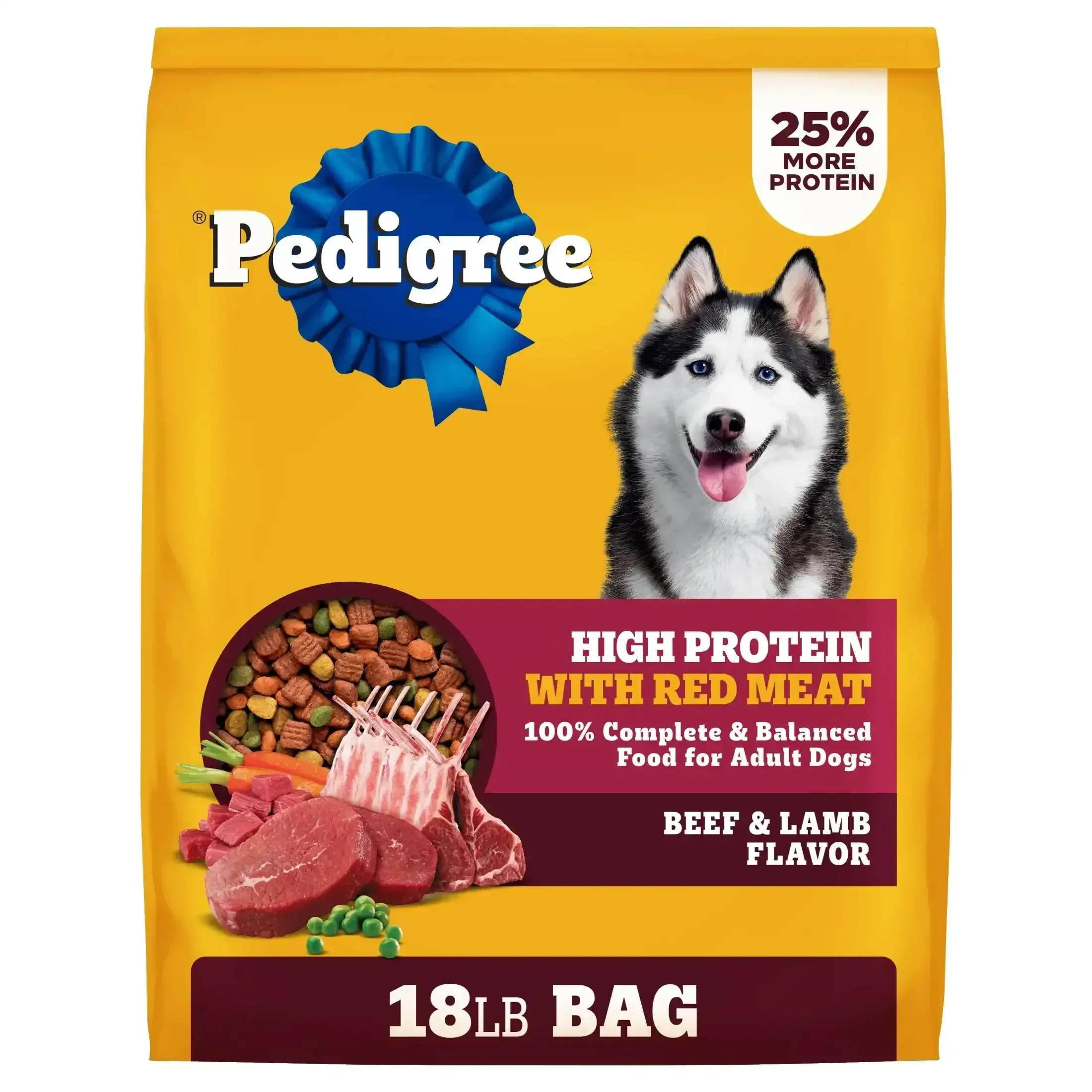 Pedigree High Protein Adult Dry Dog Food, Beef and Lamb Flavor - Image 10