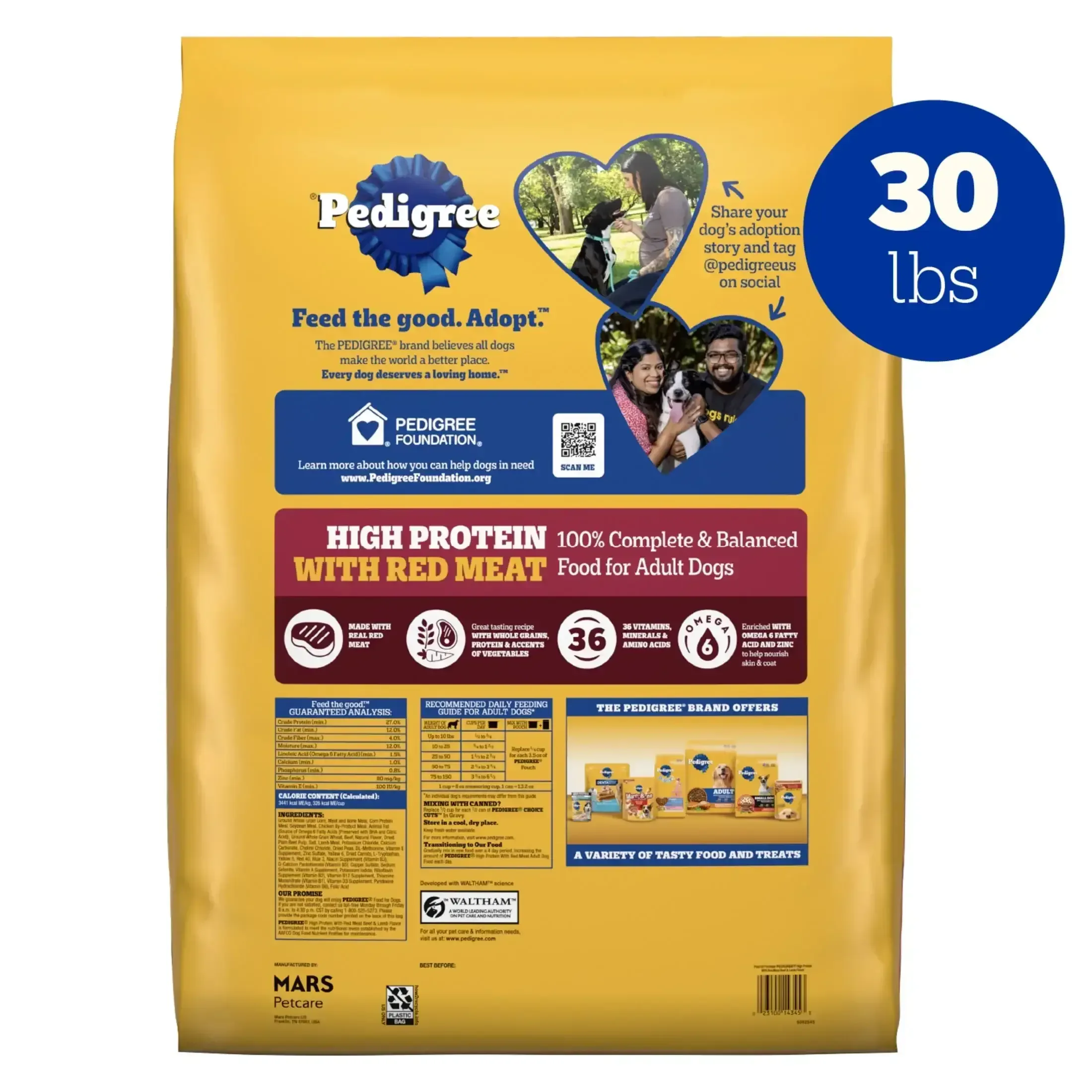 Pedigree High Protein Adult Dry Dog Food, Beef and Lamb Flavor - Image 8