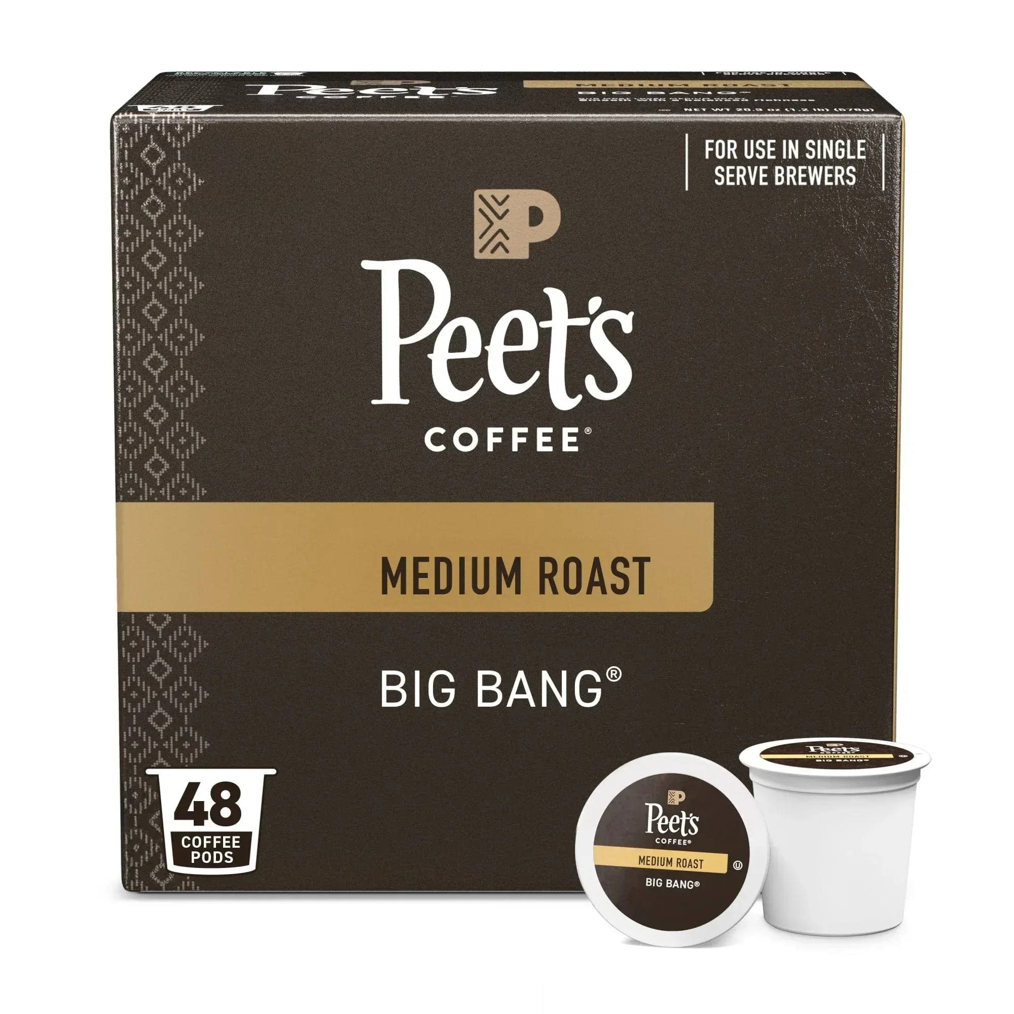 Peet's Coffee Big Bang Premium Medium Roast Single Serve Coffee Pods, 22 Count - Image 10