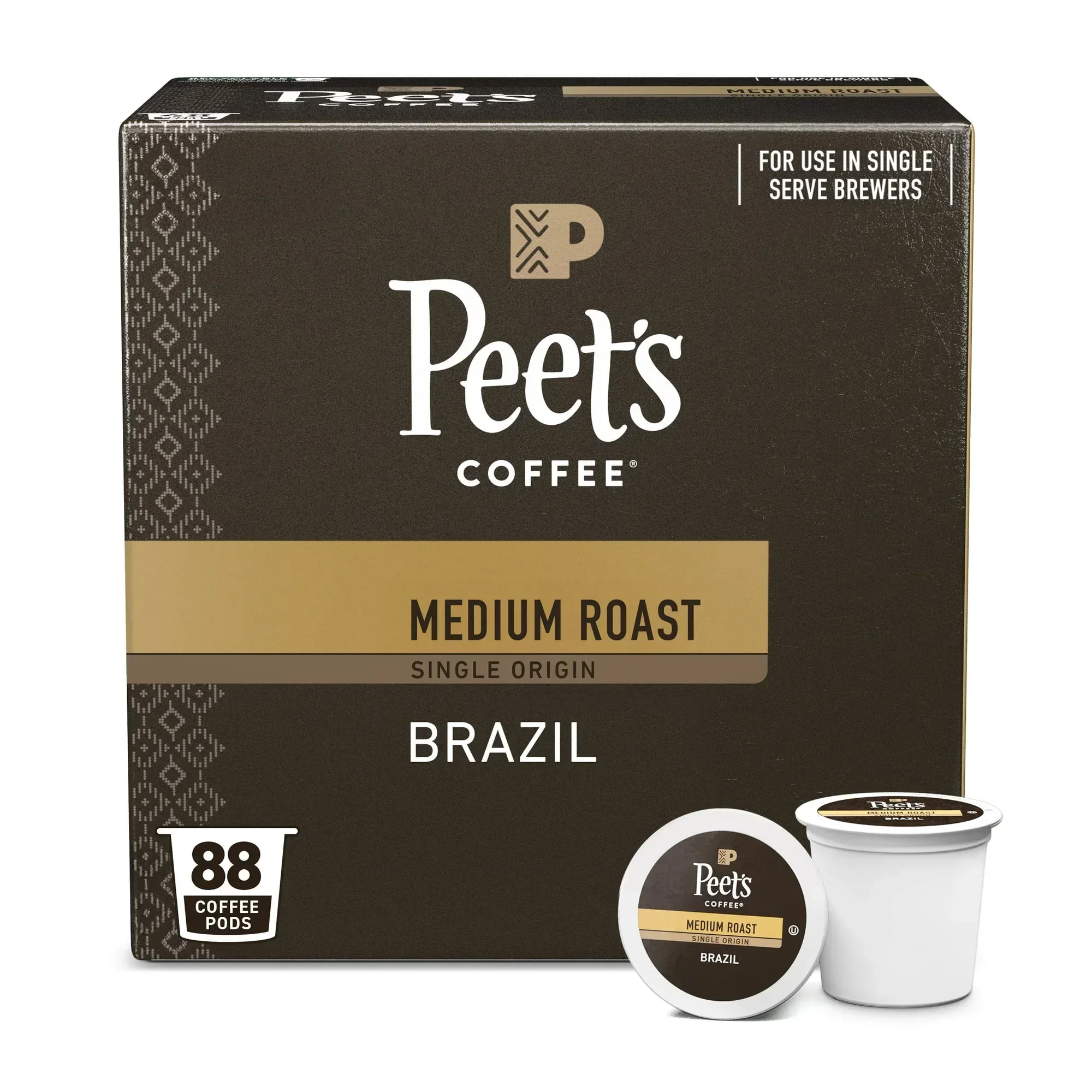 Peet's Coffee Cafe Domingo Blend Premium Medium Roast Single Serve Coffee Pods, 22 Count - Image 8