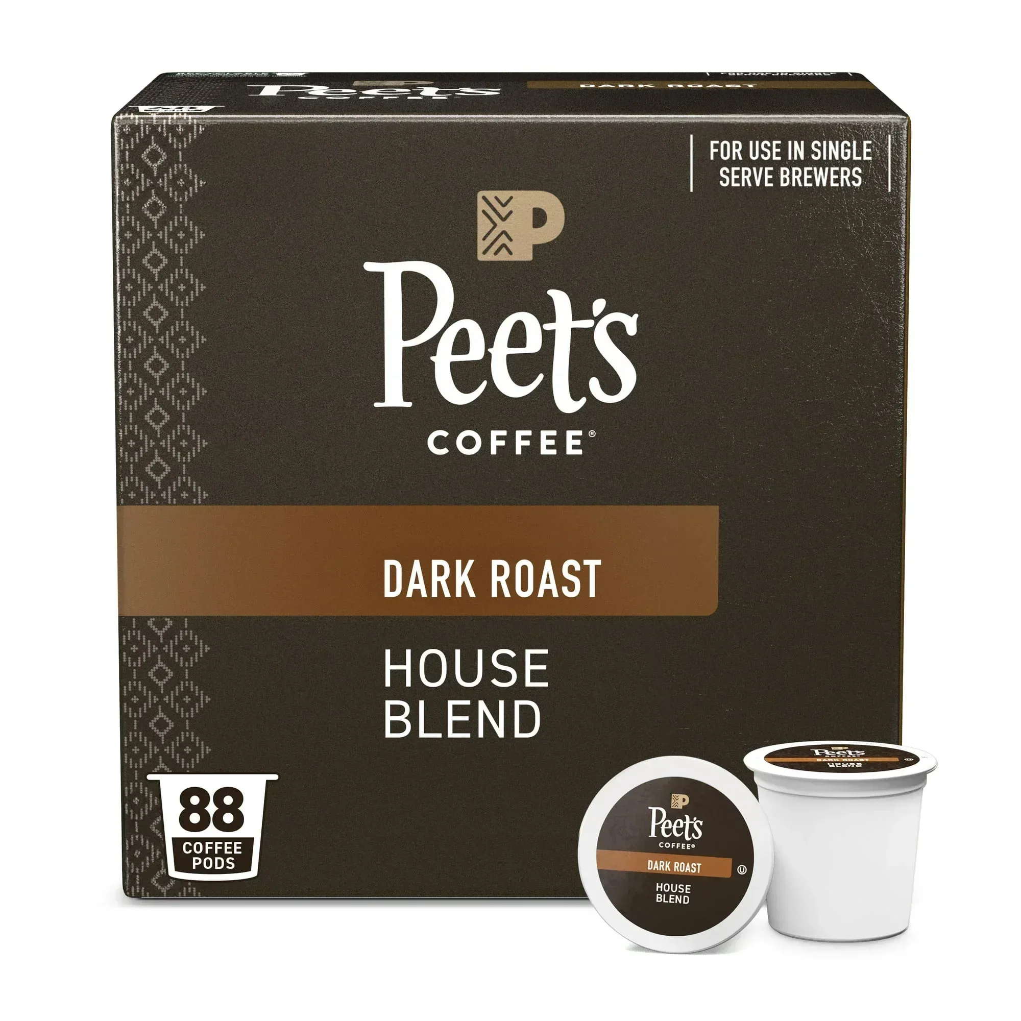 Peet's Coffee House Blend Premium Dark Roast Single Serve Coffee Pods, 22 Count - Image 7