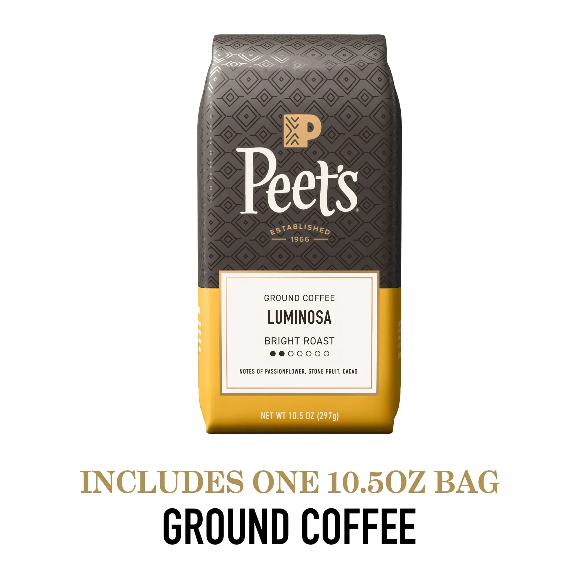 Peet's Coffee Luminosa Breakfast Blend Premium Light Roast Ground Coffee, Arabica, 10.5 oz - Image 2