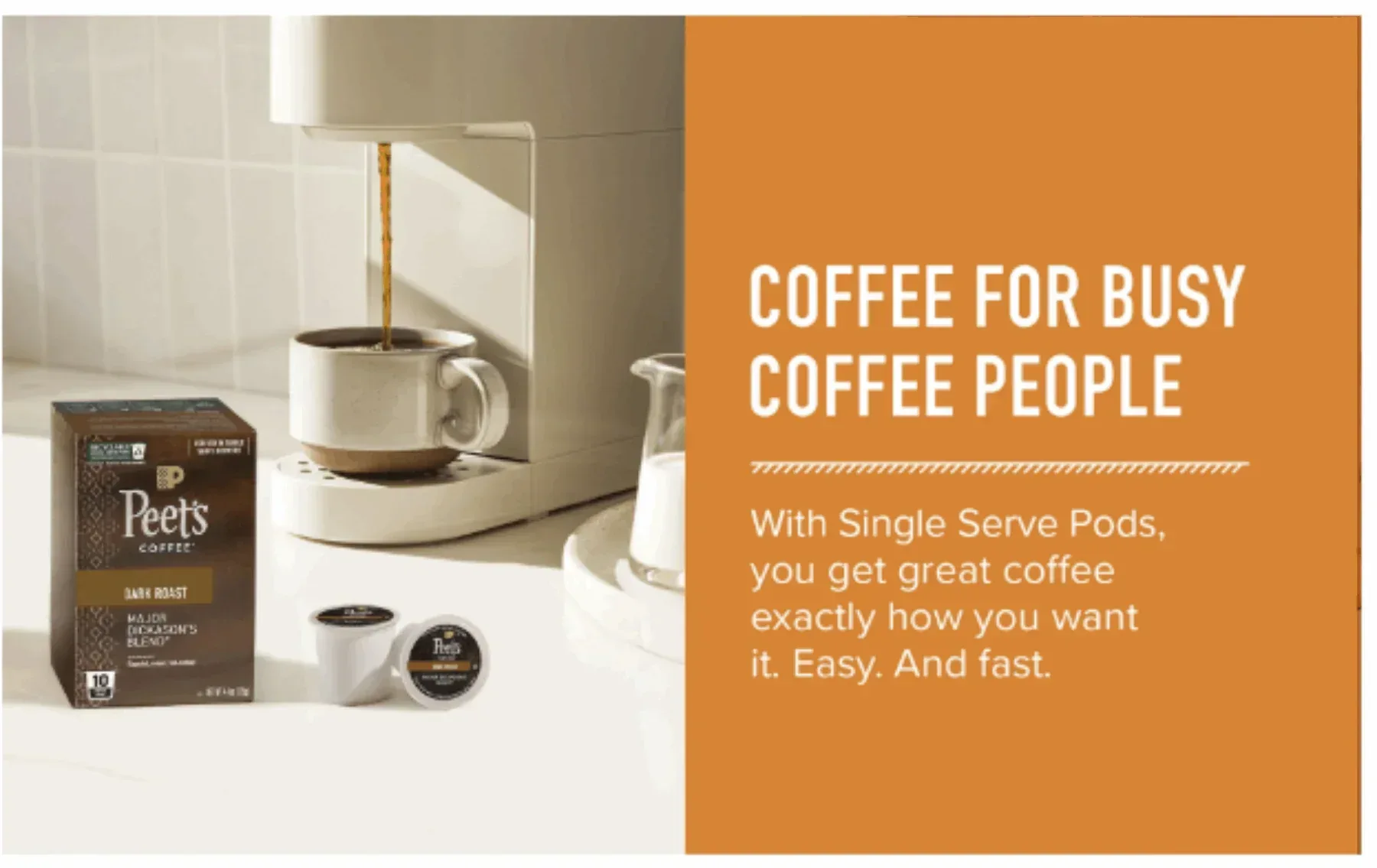 Peet's Coffee Major Dickason’s Blend Single Serve Pods, 75-count - Image 4