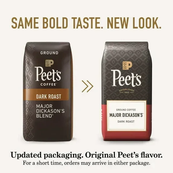 Peet's Coffee Major Dickason's Blend Premium Dark Roast Ground Coffee, Arabica, 10.5 oz - Image 3