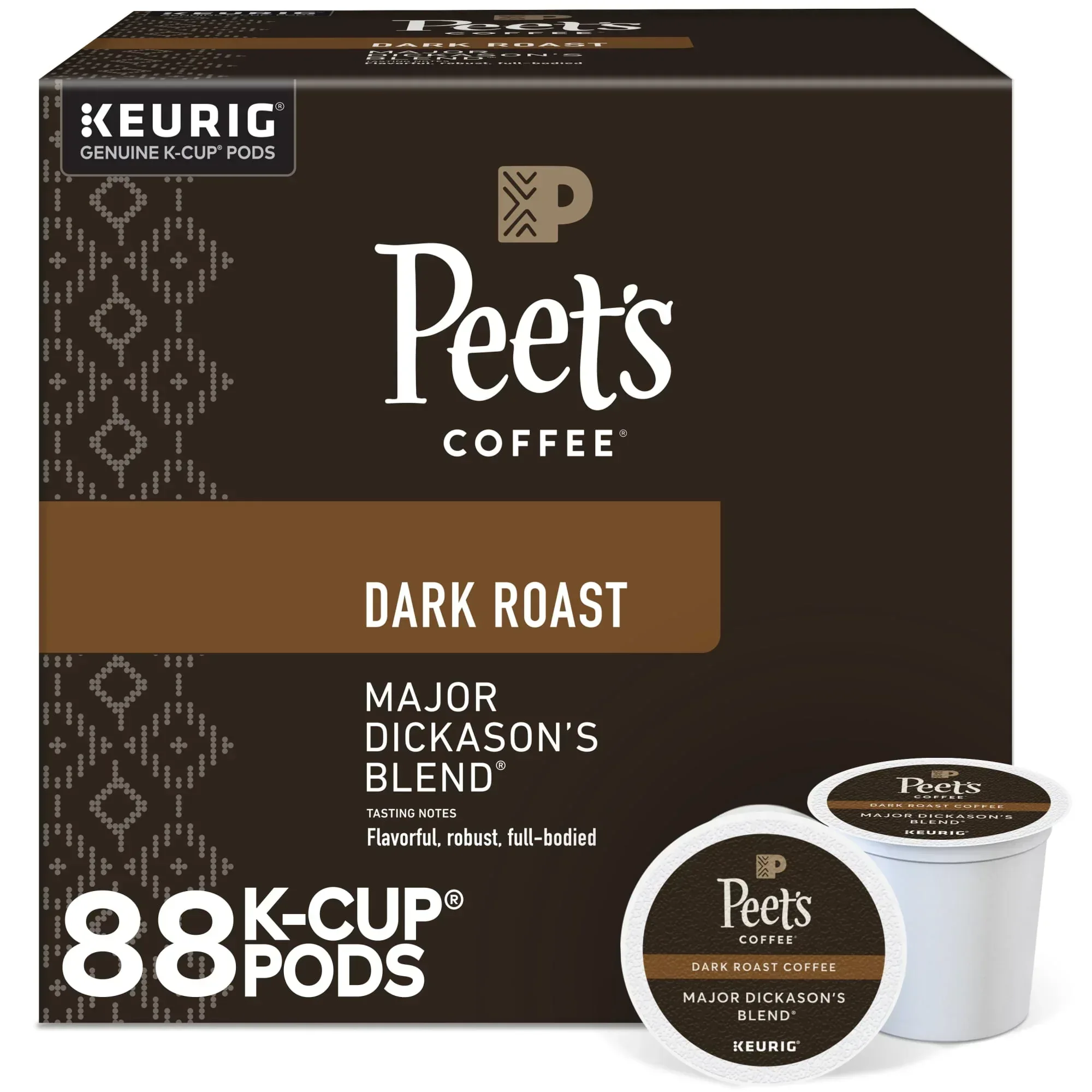 Peet's Coffee Major Dickason's Blend Premium Dark Roast Single Serve Coffee Pods, 22 Count - Image 13