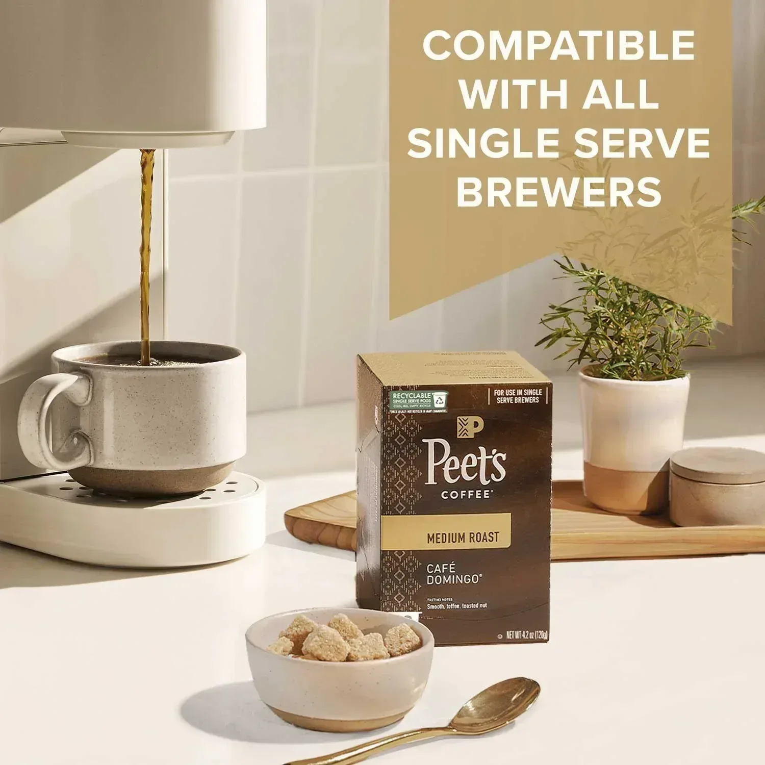 Peet's Coffee Medium Roast K-Cup Pods, Café Domingo 75 ct. - Image 4