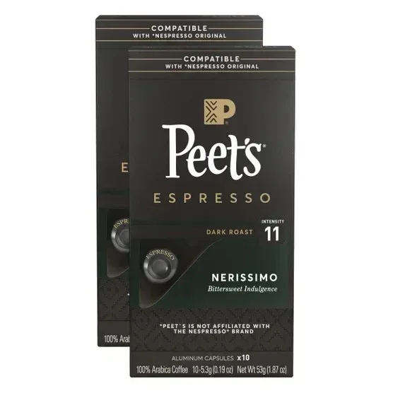 Peet's Coffee Nespresso Compatible Aluminum Capsules, 80-count - Image 3