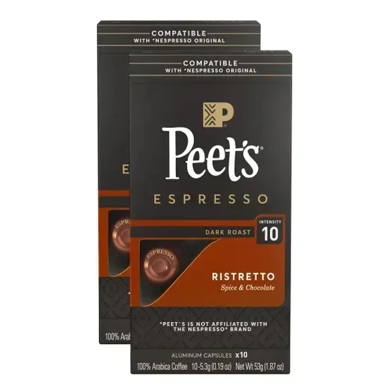 Peet's Coffee Nespresso Compatible Aluminum Capsules, 80-count - Image 5
