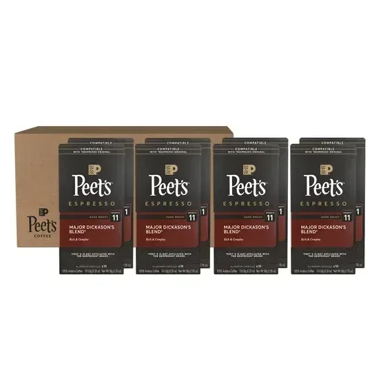 Peet's Coffee Nespresso Compatible Capsules, 80-count, Major Dickason’s - Image 2