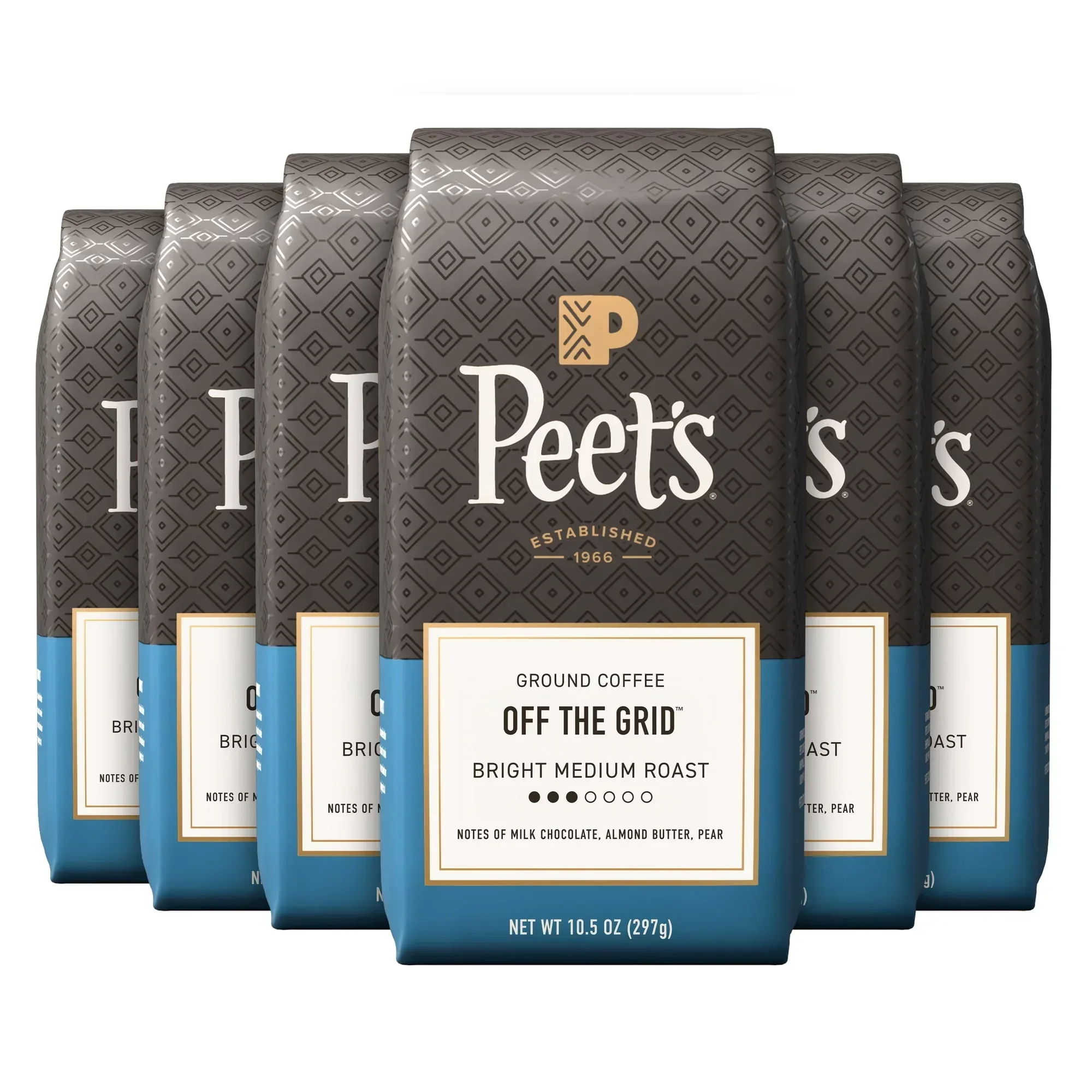 Peet's Coffee Off the Grid Premium Medium Roast Ground Coffee, Arabica, 10.5 oz - Image 7