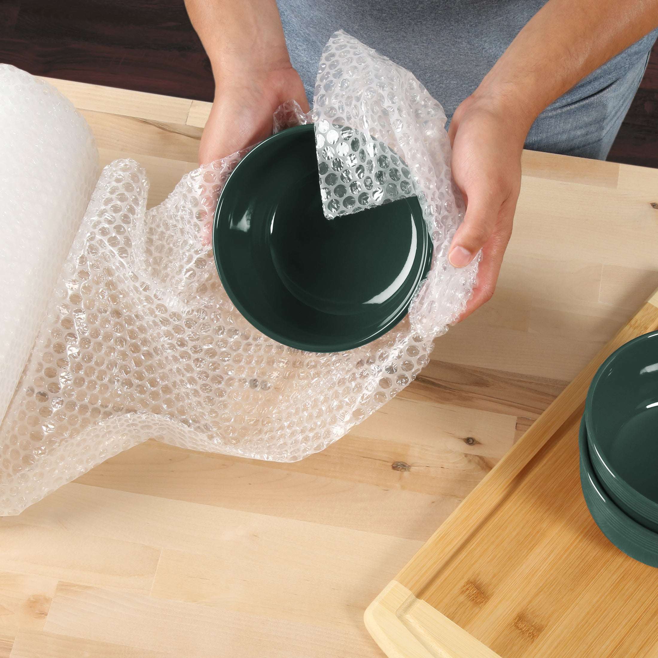 Pen+Gear 12 in. x 30 ft. Bubble Cushion Roll, Clear, Plastic, 3/16" Small Bubbles - Image 2